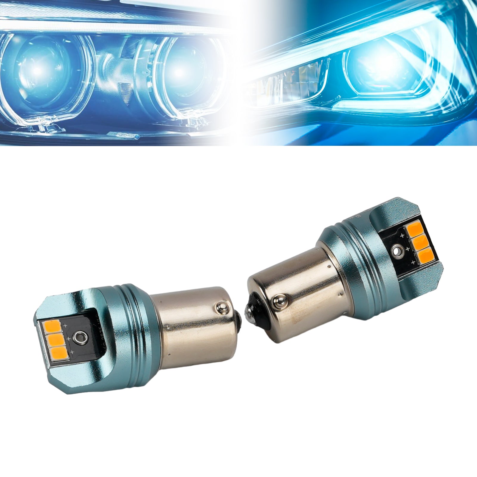 Ampoule Auxiliaire LED Automobile P21W 12V 3W 1700K Ambre Pour HELLA LEDS25AA2