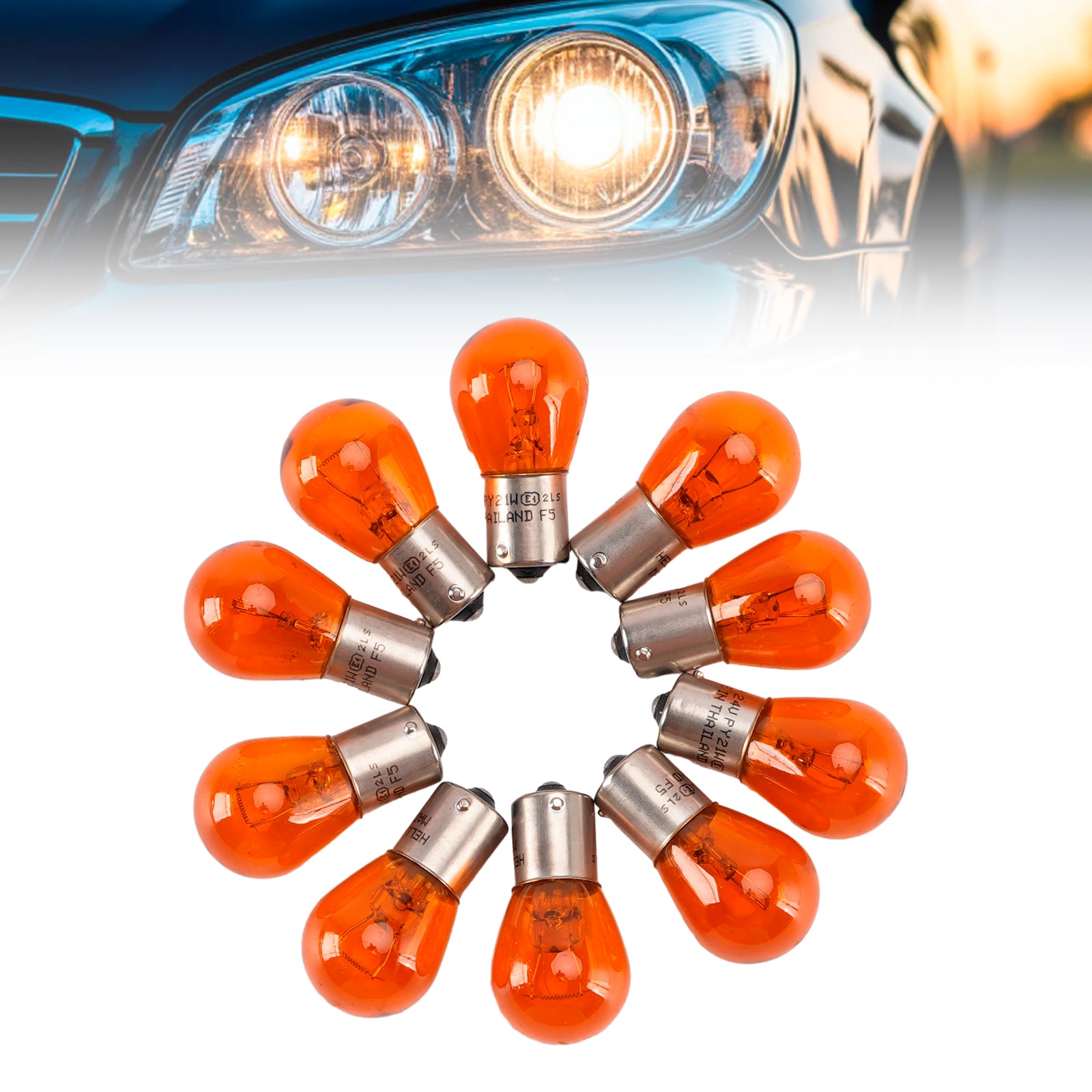 Ampoule Auxiliaire Halogène Automobile PY21W 24V 21W Pour HELLA 8GA 006 841-241
