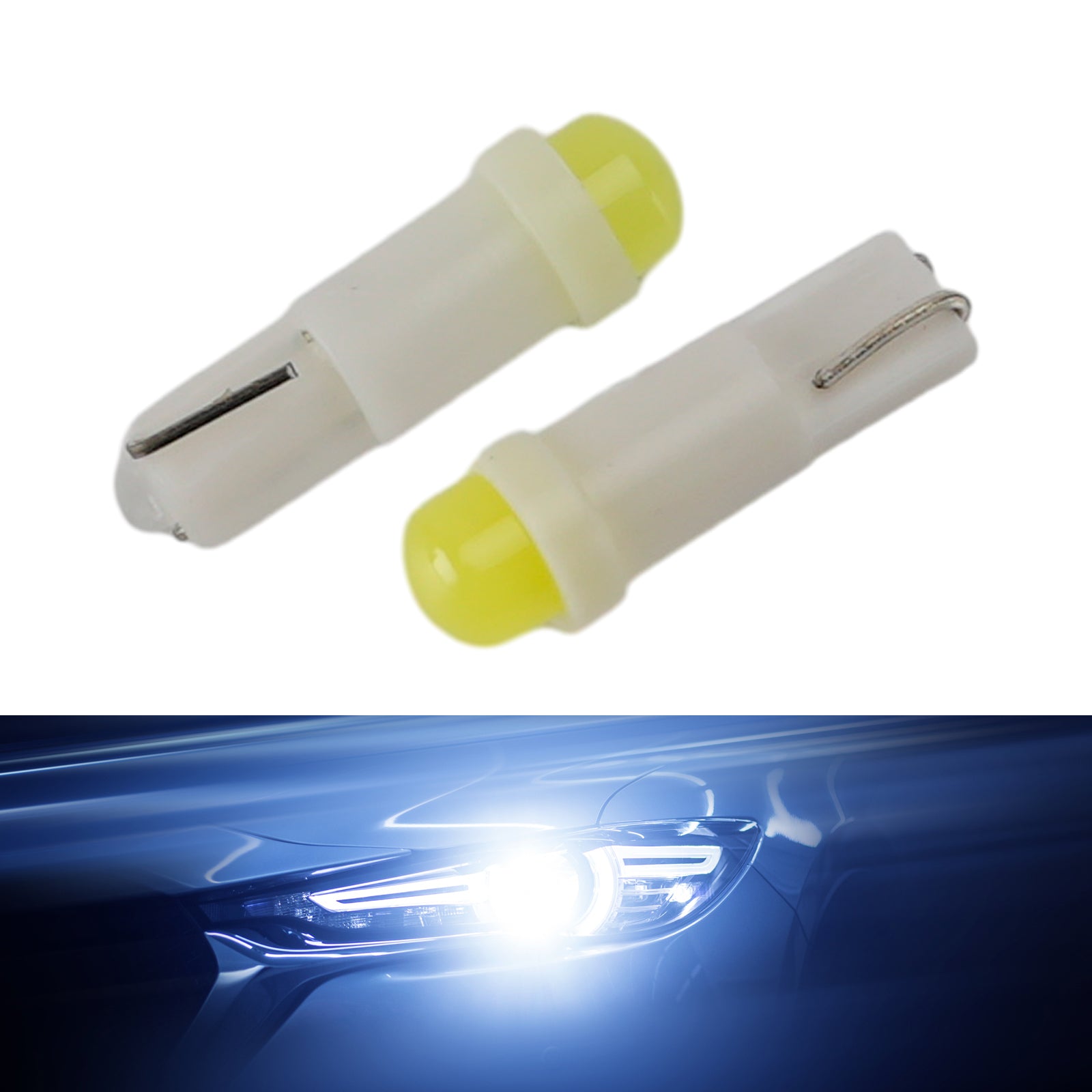 Ampoule Auxiliaire LED Automobile W2.3W 12V 8000K Blanc Pour HELLA LEDT5CWA1