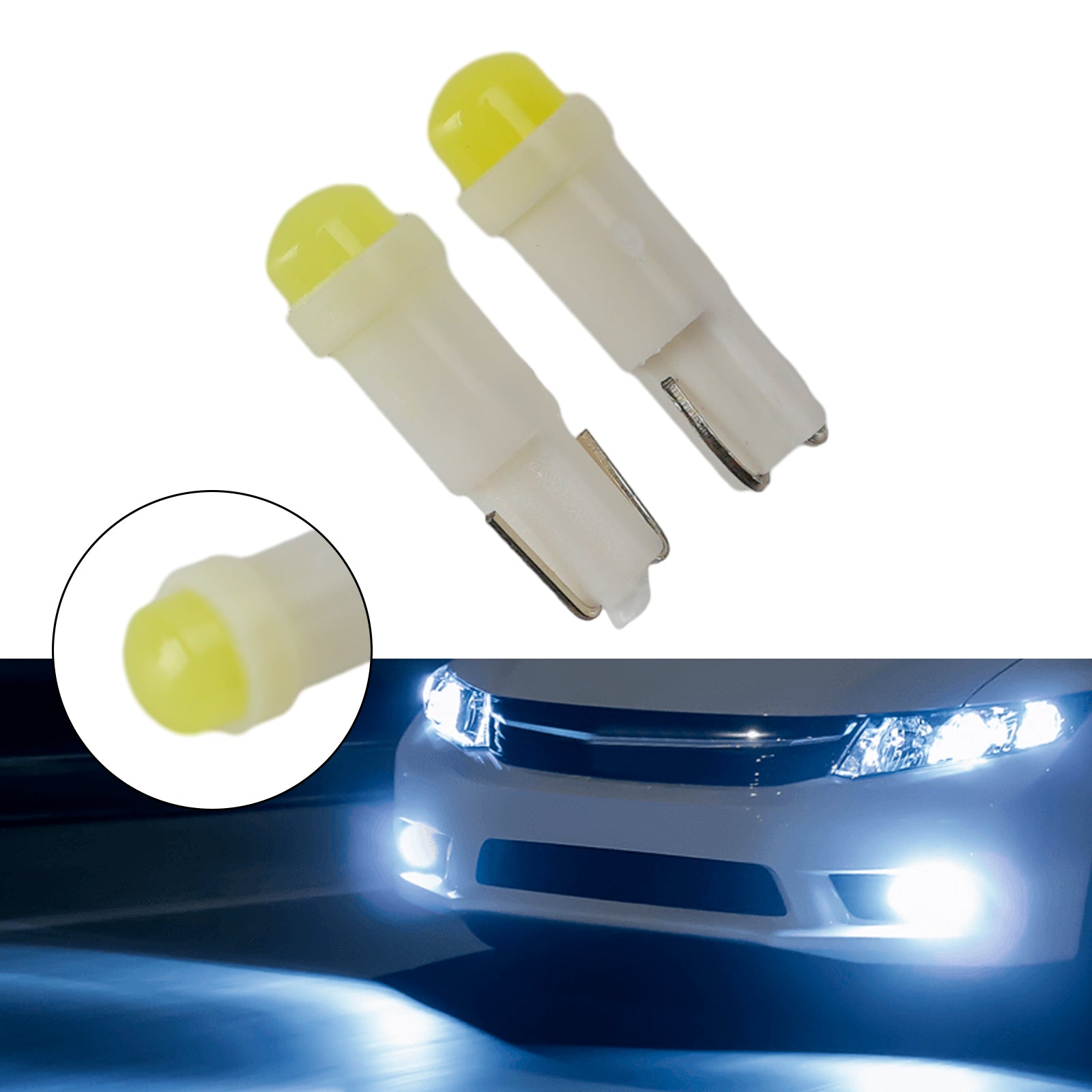 Ampoule Auxiliaire LED Automobile W2.3W 12V 8000K Blanc Pour HELLA LEDT5CWA1