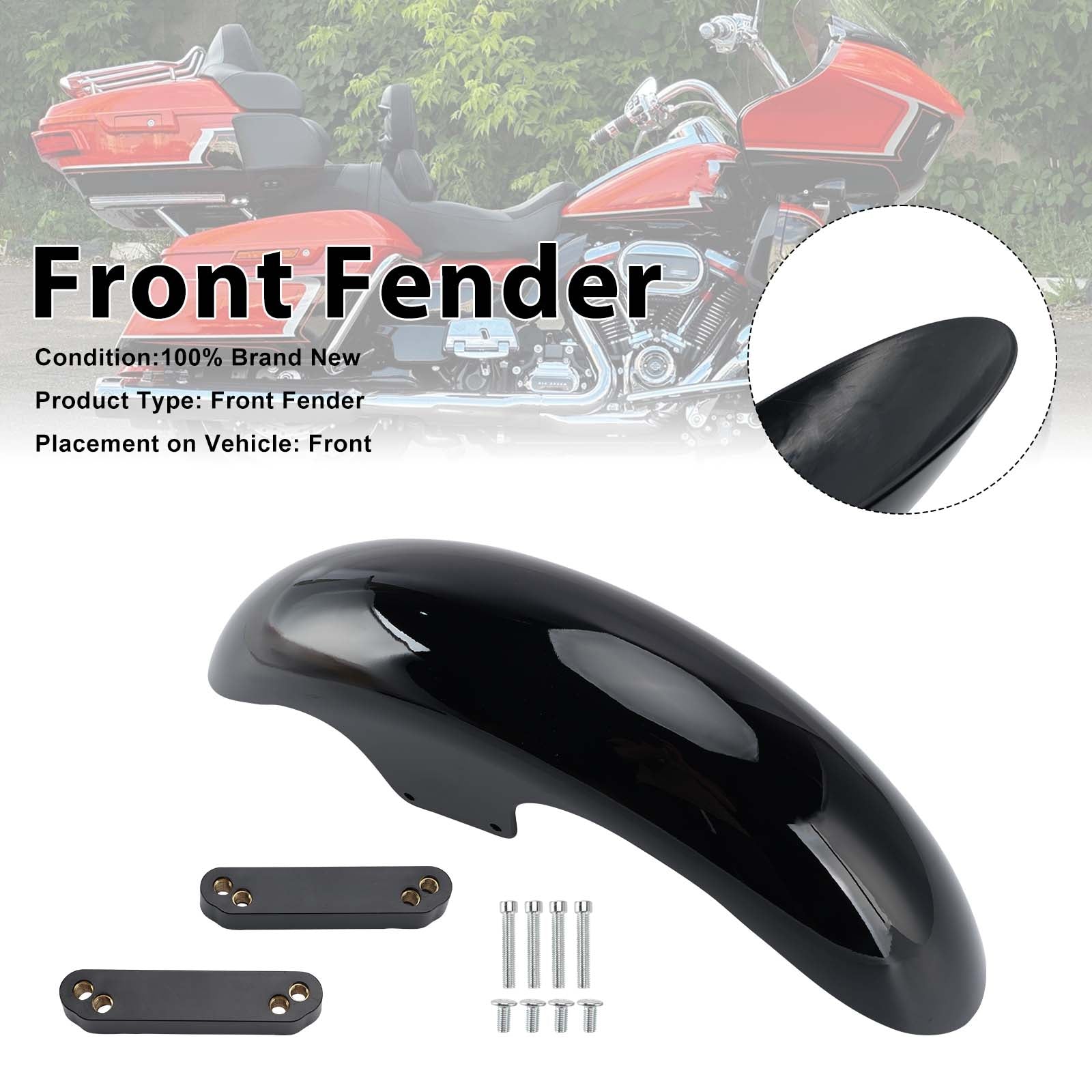 Garde-boue avant 21" compatible avec CVO Road Glide Street Glide FLTRX FLHX 2023-2026