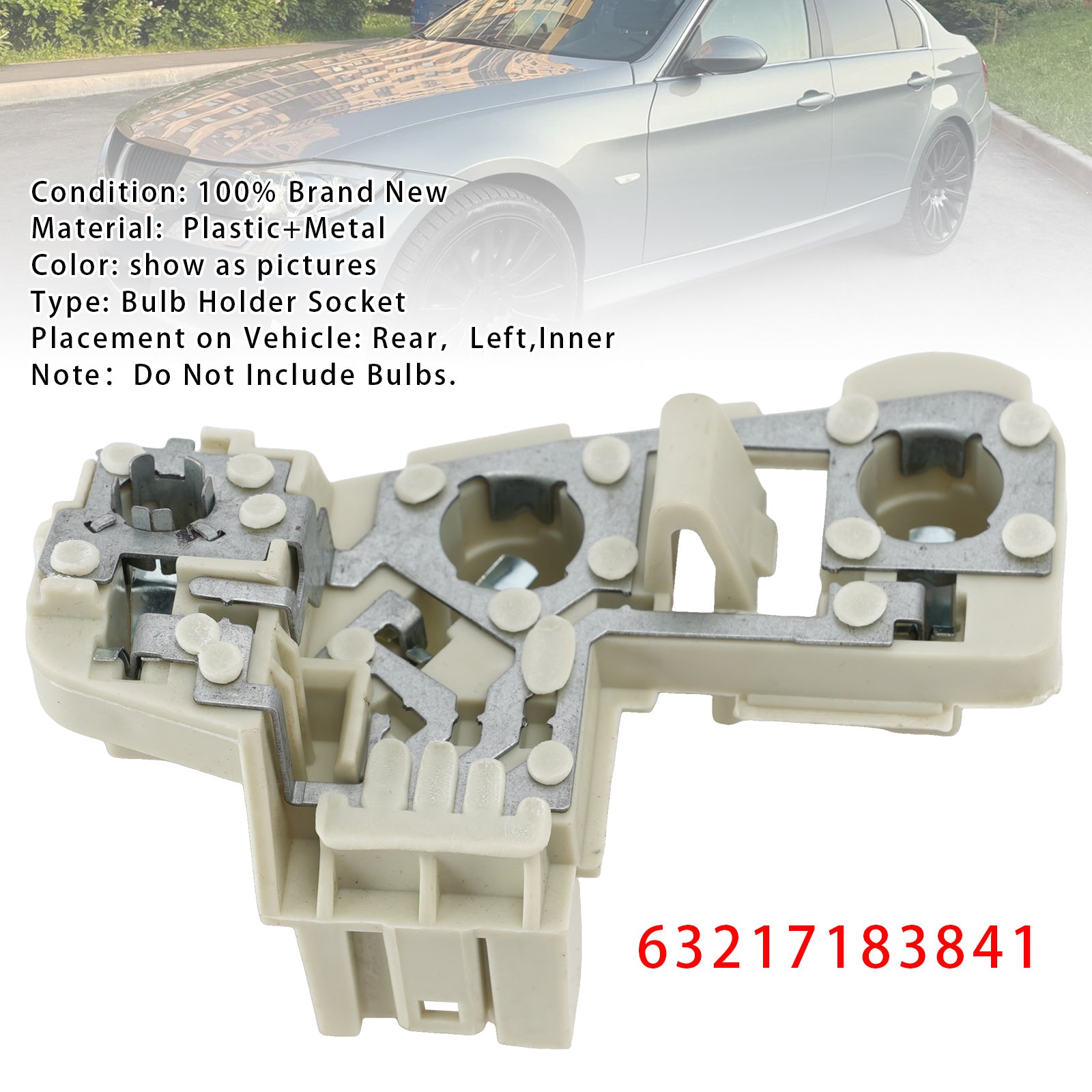 Arrière Gauche Support D'Ampoule Socket Pour BMW 3 E90 (Sedan) 05-2008 (PRE-LCI)