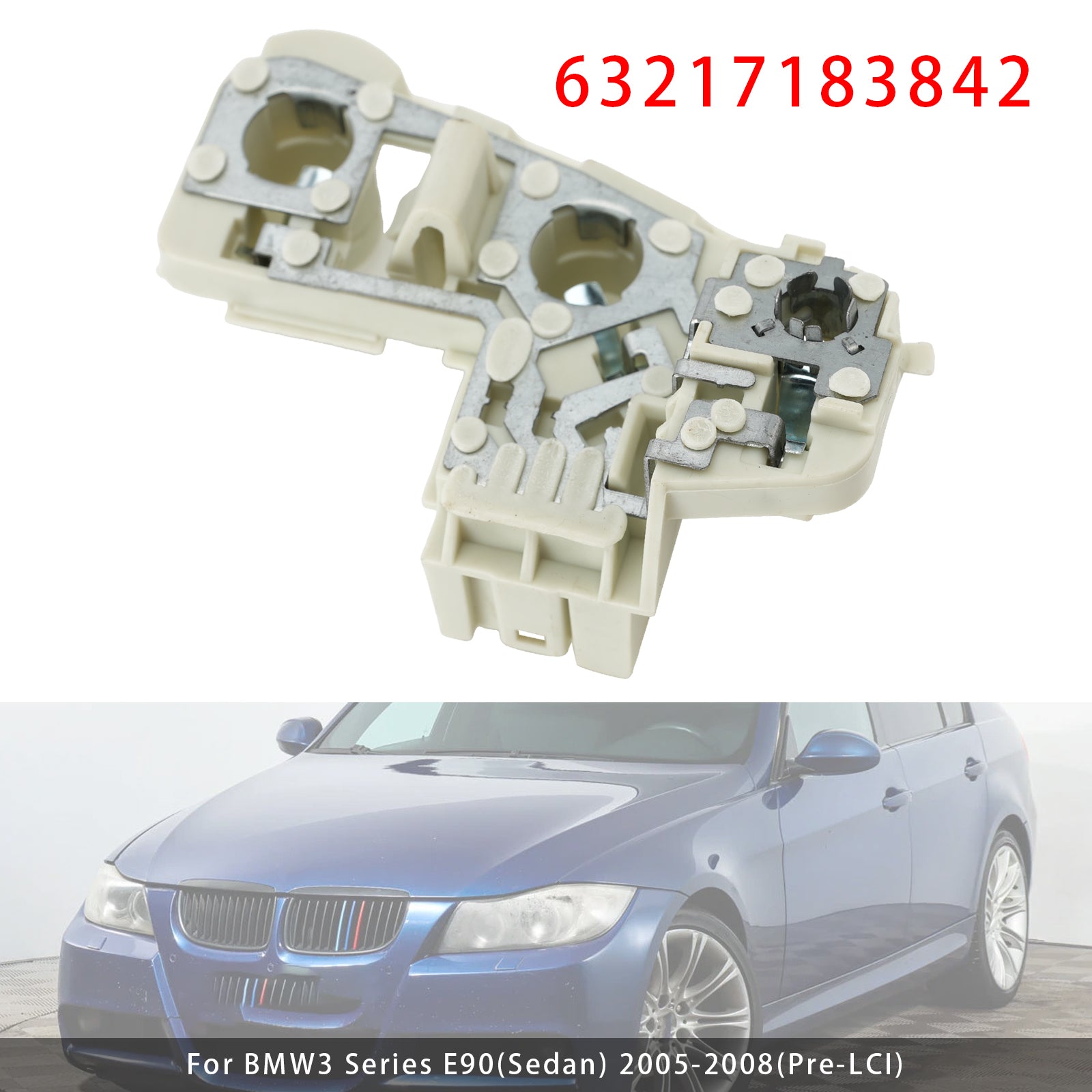Droit Support D'ampoule Socket  Pour BMW 3 Series E90(Sedan) 2005-2008(PRE-LCI)