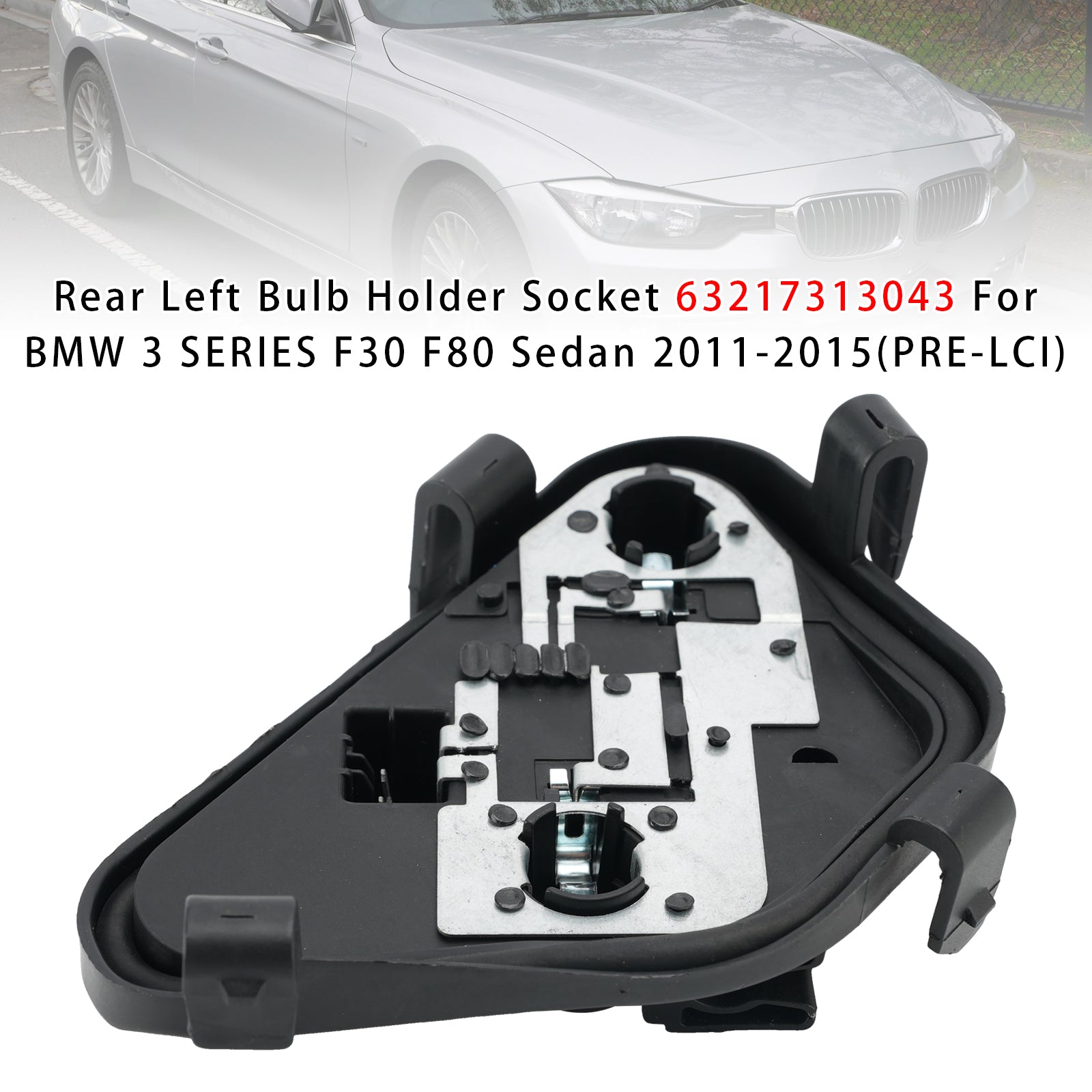 Arrière Gauche Support D'ampoule Socket Pour BMW 3 F30 F80 Sedan 11-15(PRE-LCI)