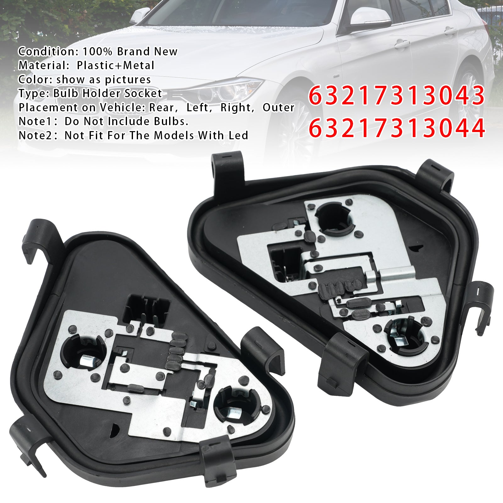 Arrière Support D'Ampoule Socket Pour BMW 3 Series F30 F80 Sedan 11-15 (PRE-LCI)