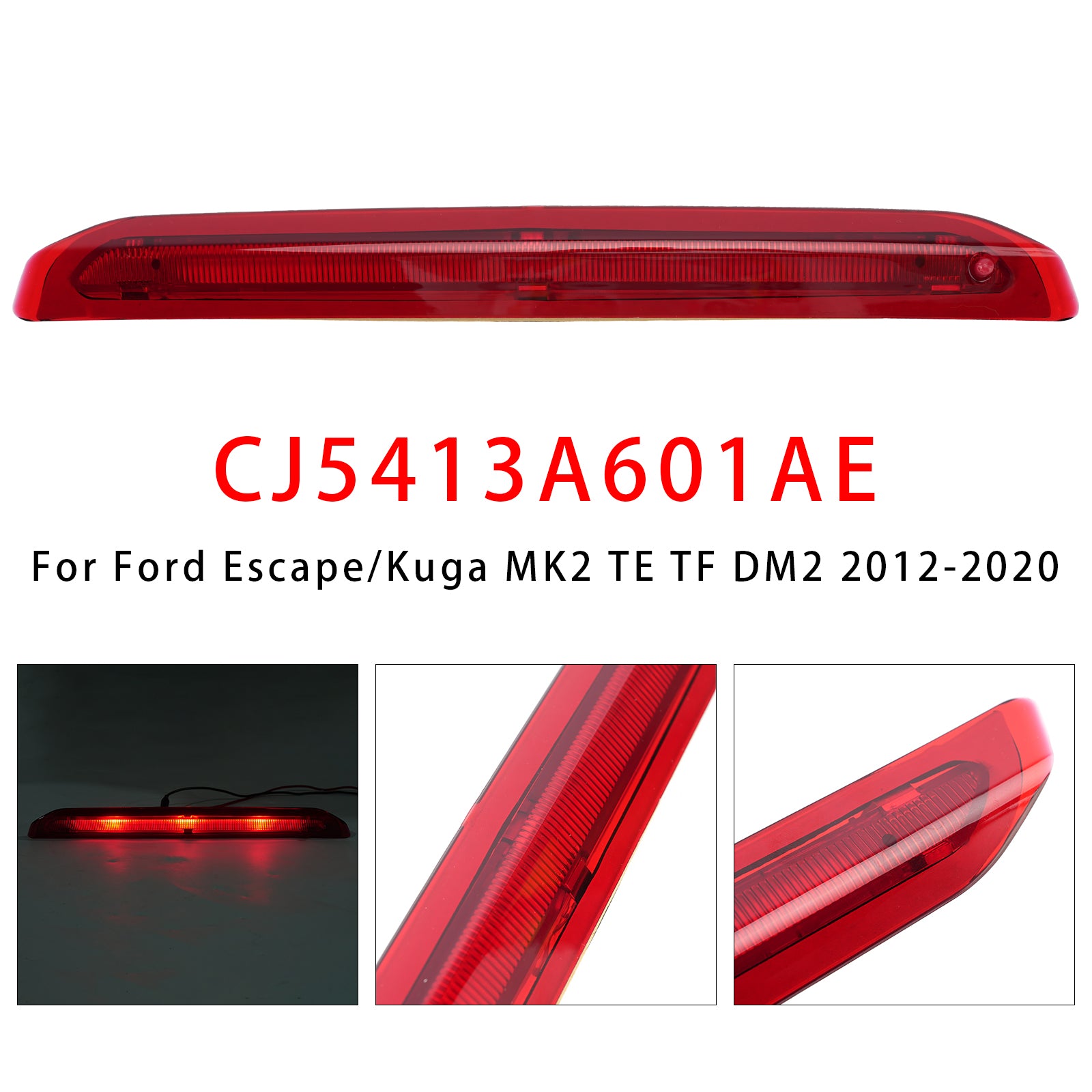 Feu Stop Surélevé Arrière Rouge Pour Ford Kuga Mk2 2012-2020
