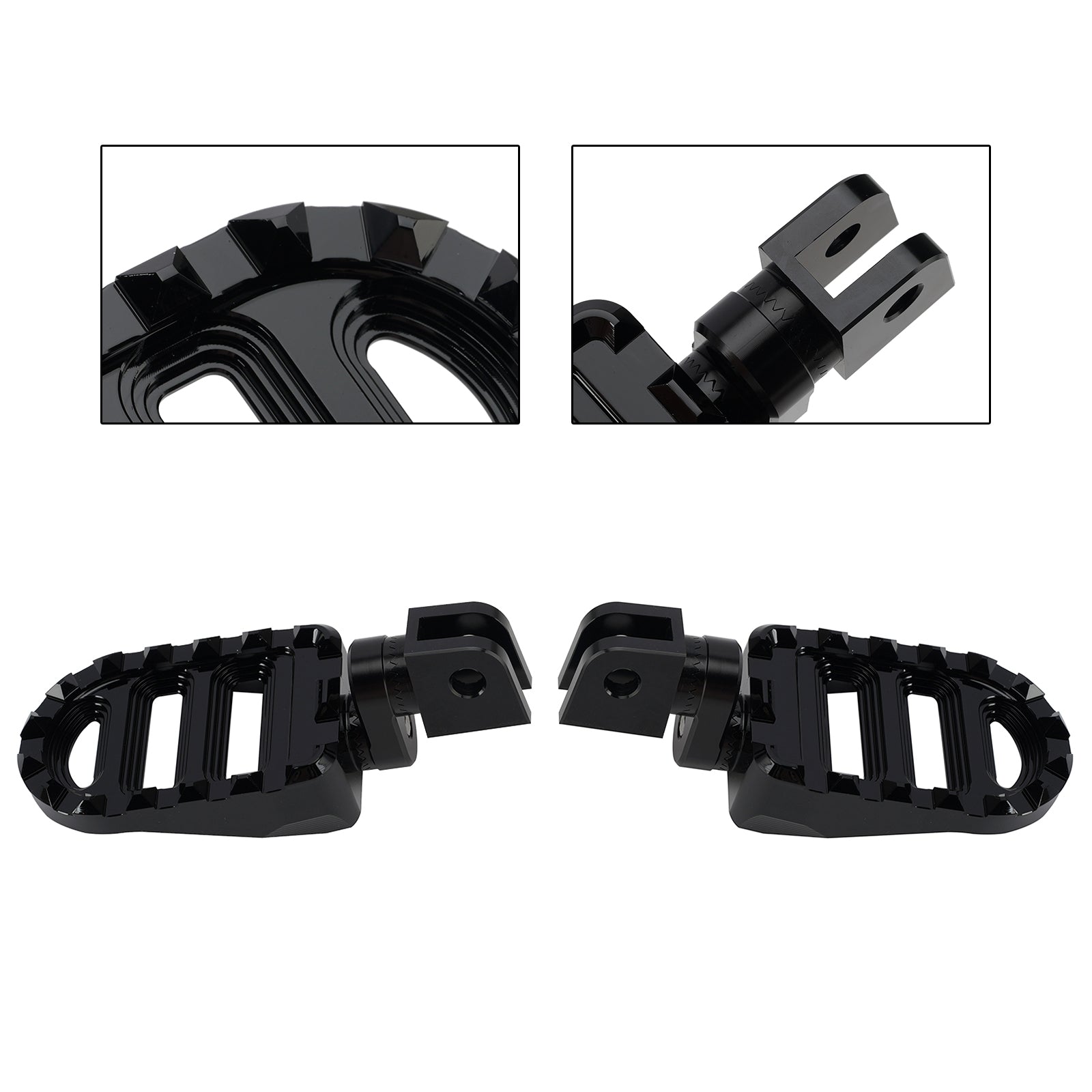 Avant Repose-pieds pour Suzuki Boulevard M90 2009-2015 Noir