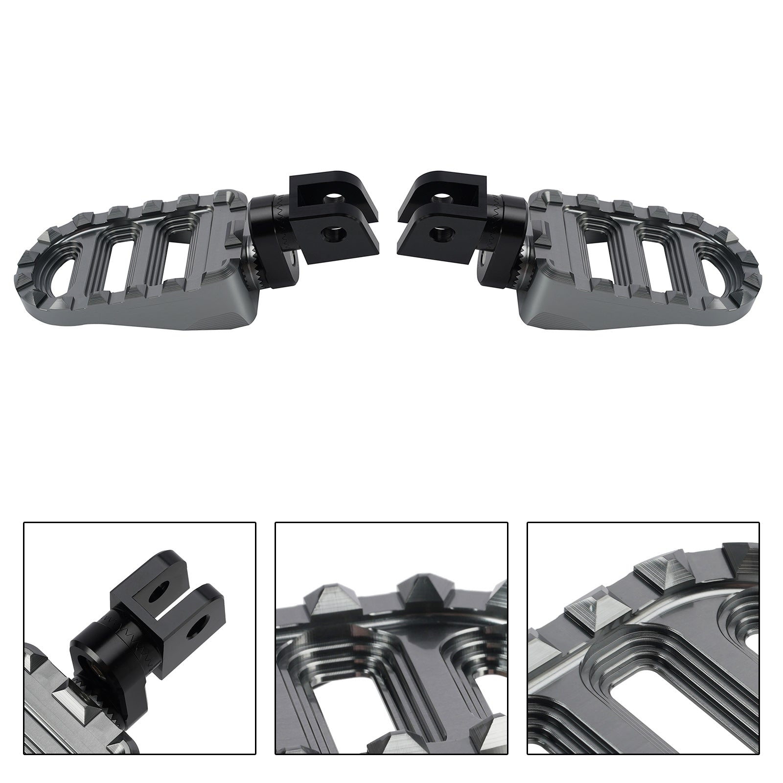 Avant Repose-pieds pour Suzuki Boulevard M50/C50 2005-2015 Gris