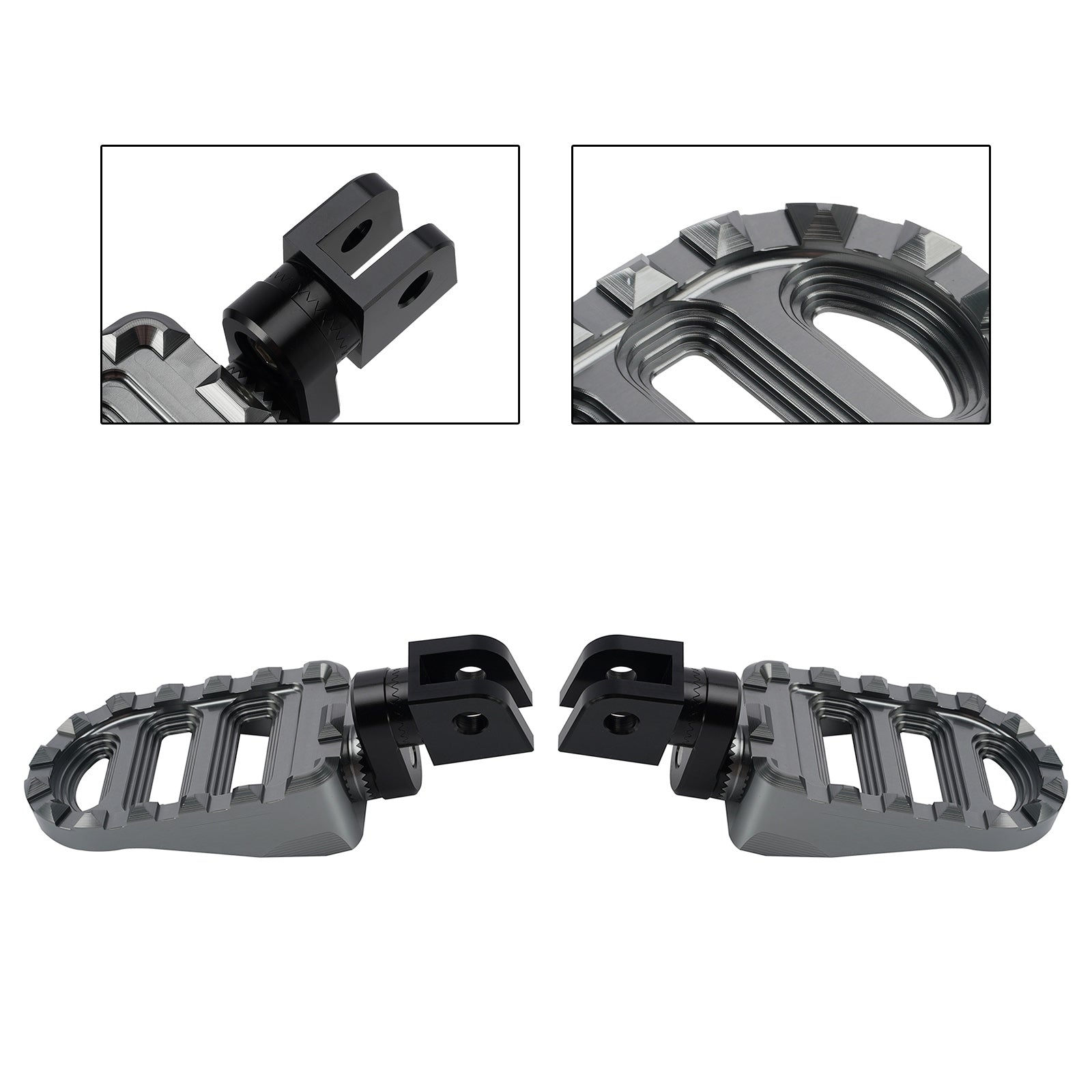Avant Repose-pieds pour Suzuki Boulevard M50/C50 2005-2015 Gris