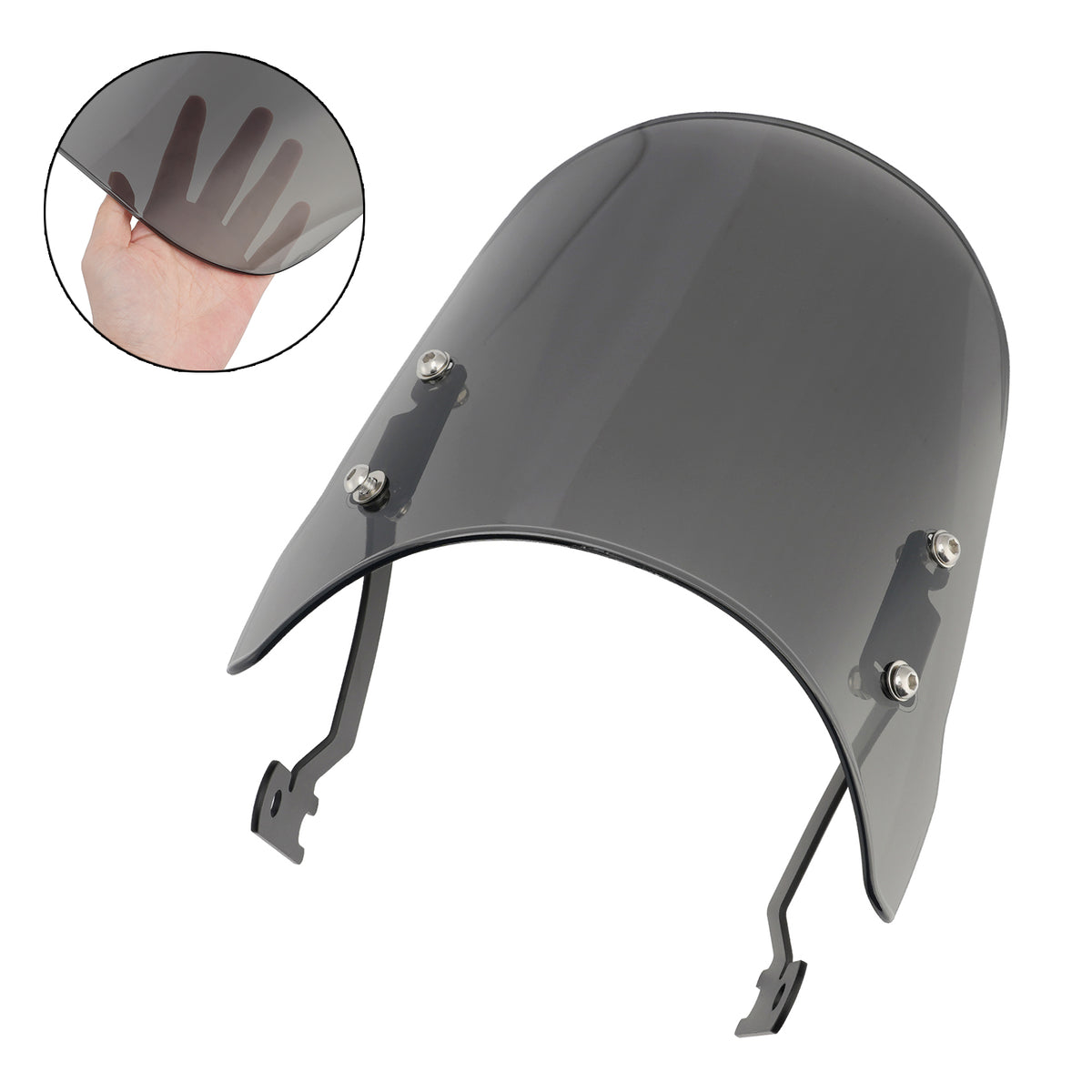 Protecteur Saute-Vent pour KAWASAKI W230 / MEGURO S1 2025-2026 Gris