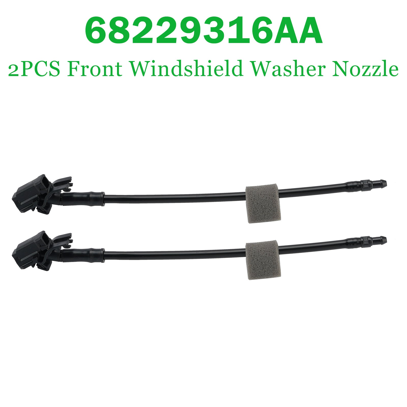 2 Pièces Buse lave-glace avant 68229316AA pour Chrysler Pacifica 17-21