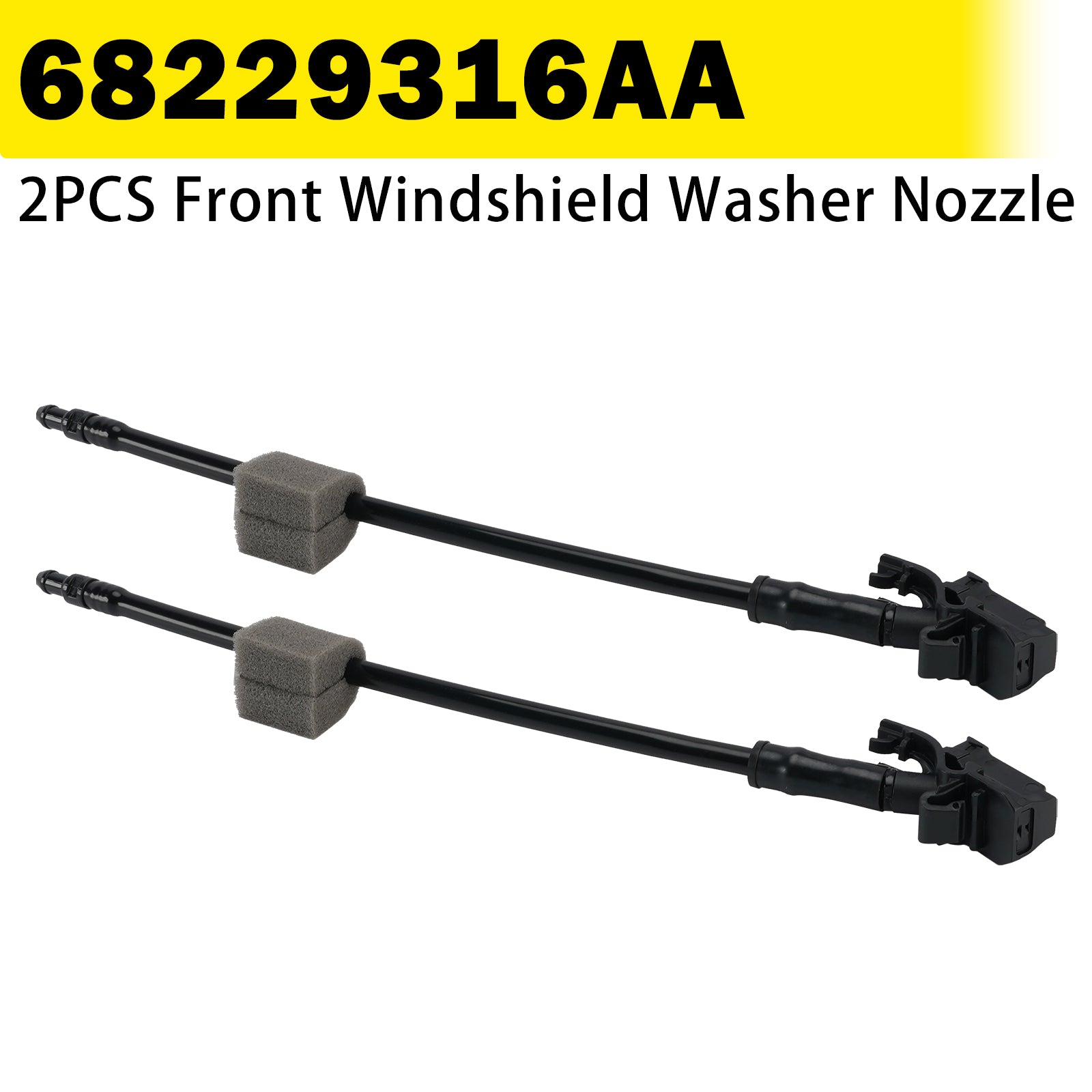2 Pièces Buse lave-glace avant 68229316AA pour Chrysler Pacifica 17-21