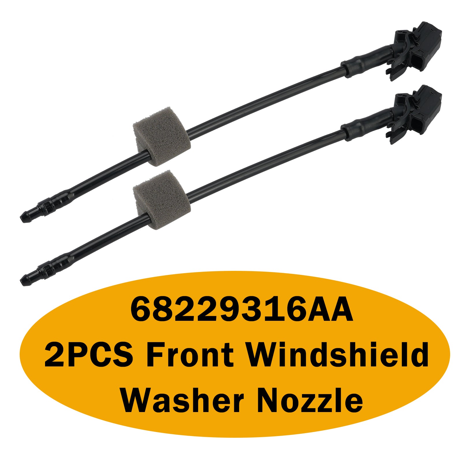 2 Pièces Buse lave-glace avant 68229316AA pour Chrysler Pacifica 17-21