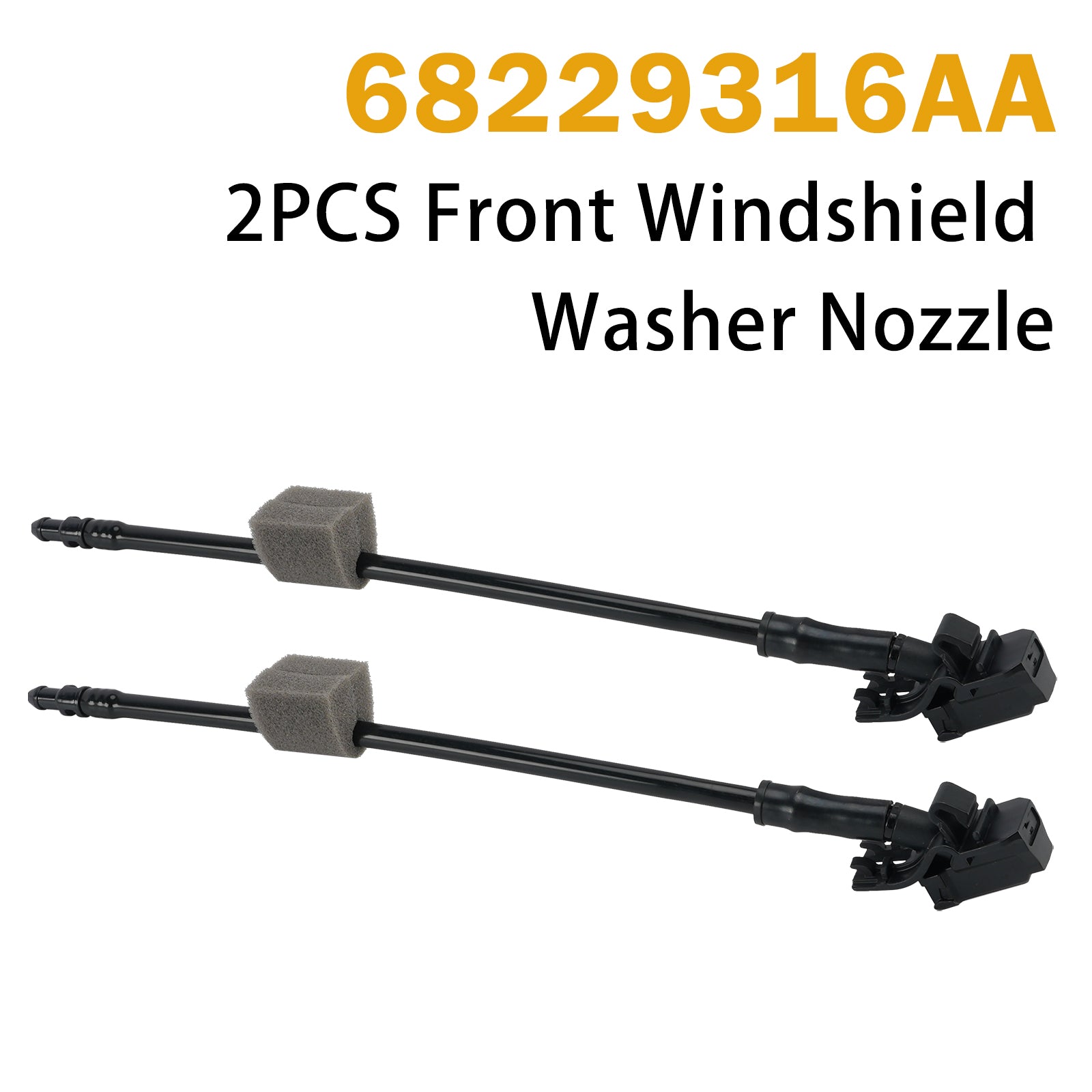 2 Pièces Buse lave-glace avant 68229316AA pour Chrysler Pacifica 17-21