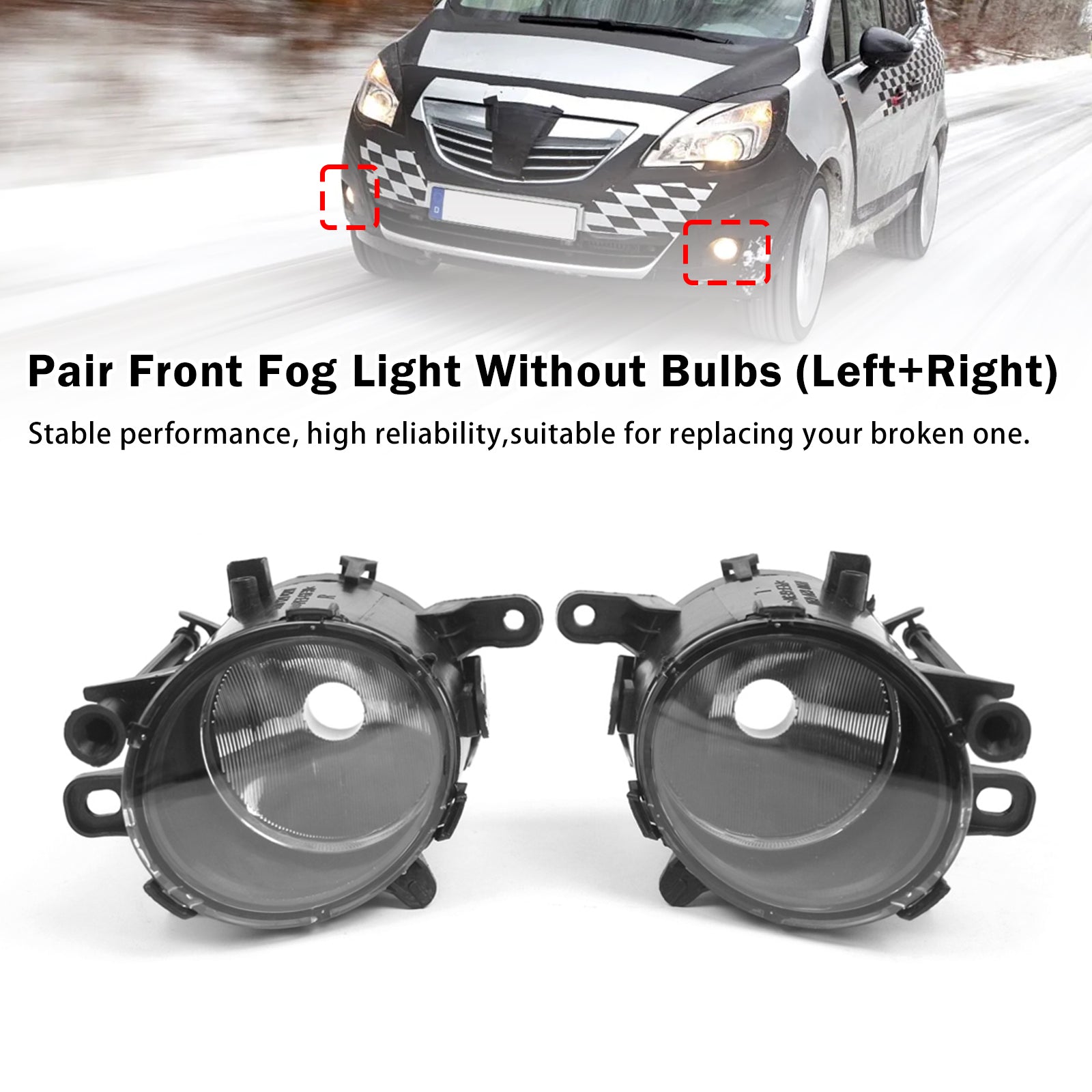 Paire Feux Antibrouillard Avant Pour Vauxhall Insignia Astra 2011-2020 22865974