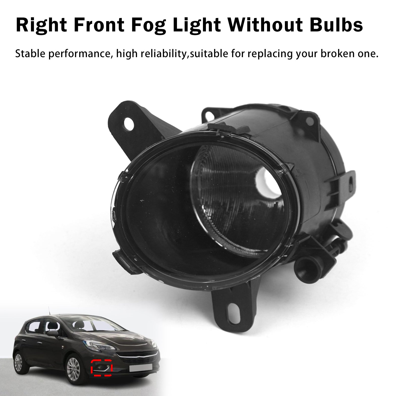 Feu Antibrouillard Avant Droit Pour Vauxhall Corsa Petrol Hatch 2011-19 13253626