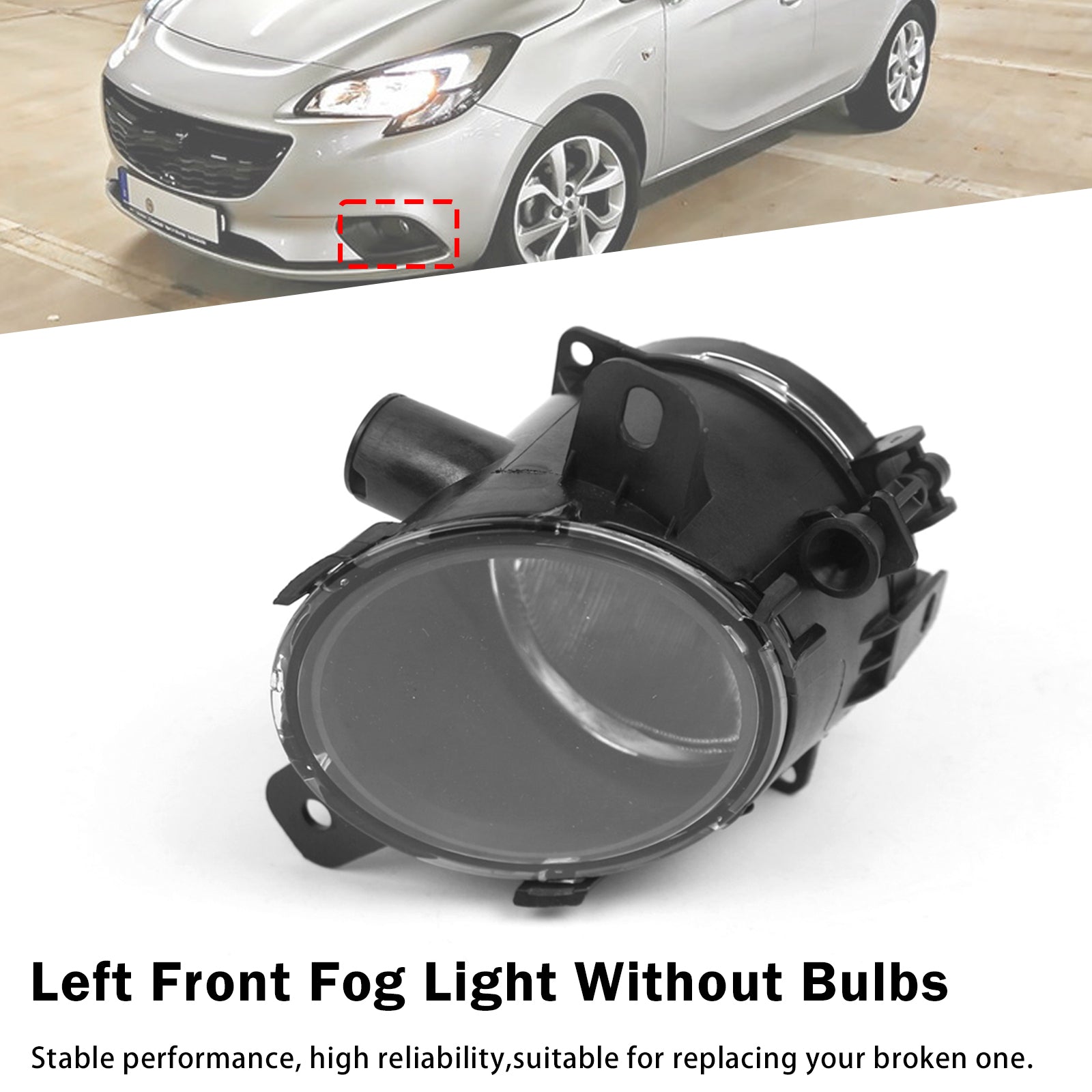 Feu Antibrouillard Avant Gauche Pour Vauxhall Corsa Petrol Hatch 11-19 13253625