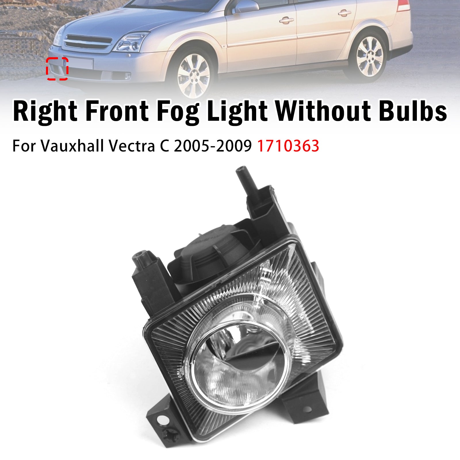 Feu Antibrouillard Avant Droit Pour Vauxhall Vectra C 2005-2009 1710363