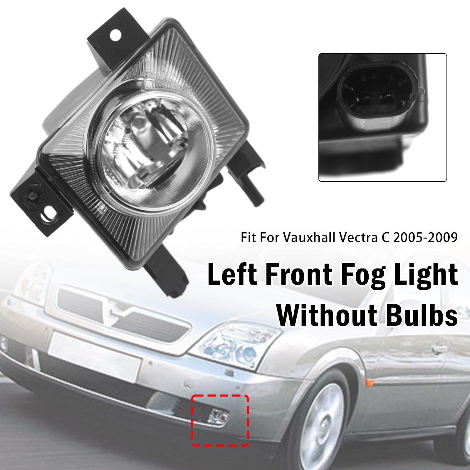 Feu Antibrouillard Avant Gauche Pour Vauxhall Vectra C 2005-2009 1710362