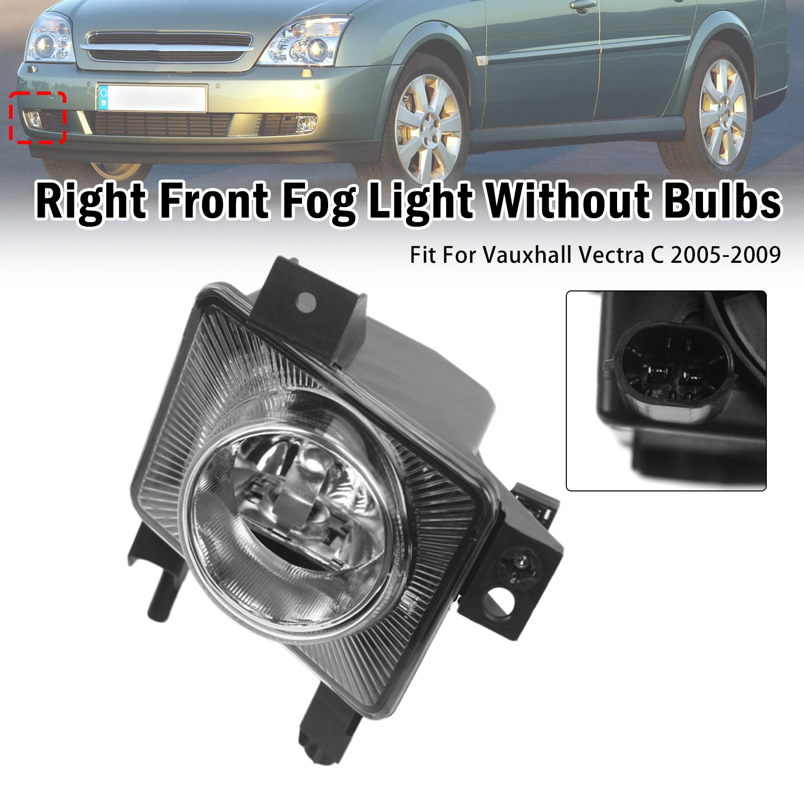 Feu Antibrouillard Avant Droit Pour Vauxhall Vectra C 2005-2009 1710363