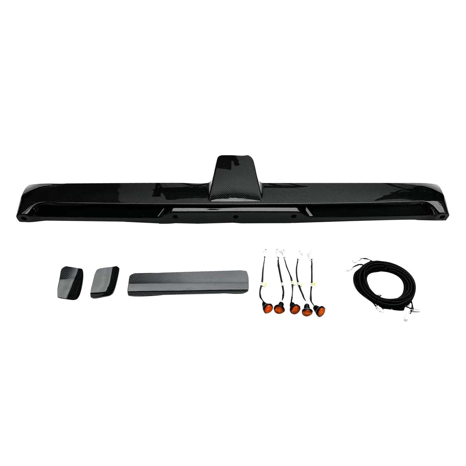 Carbon Fiber Rear Roof Spoiler Wing Pour Benz G-Class W464 W465 2019+ w/LED
