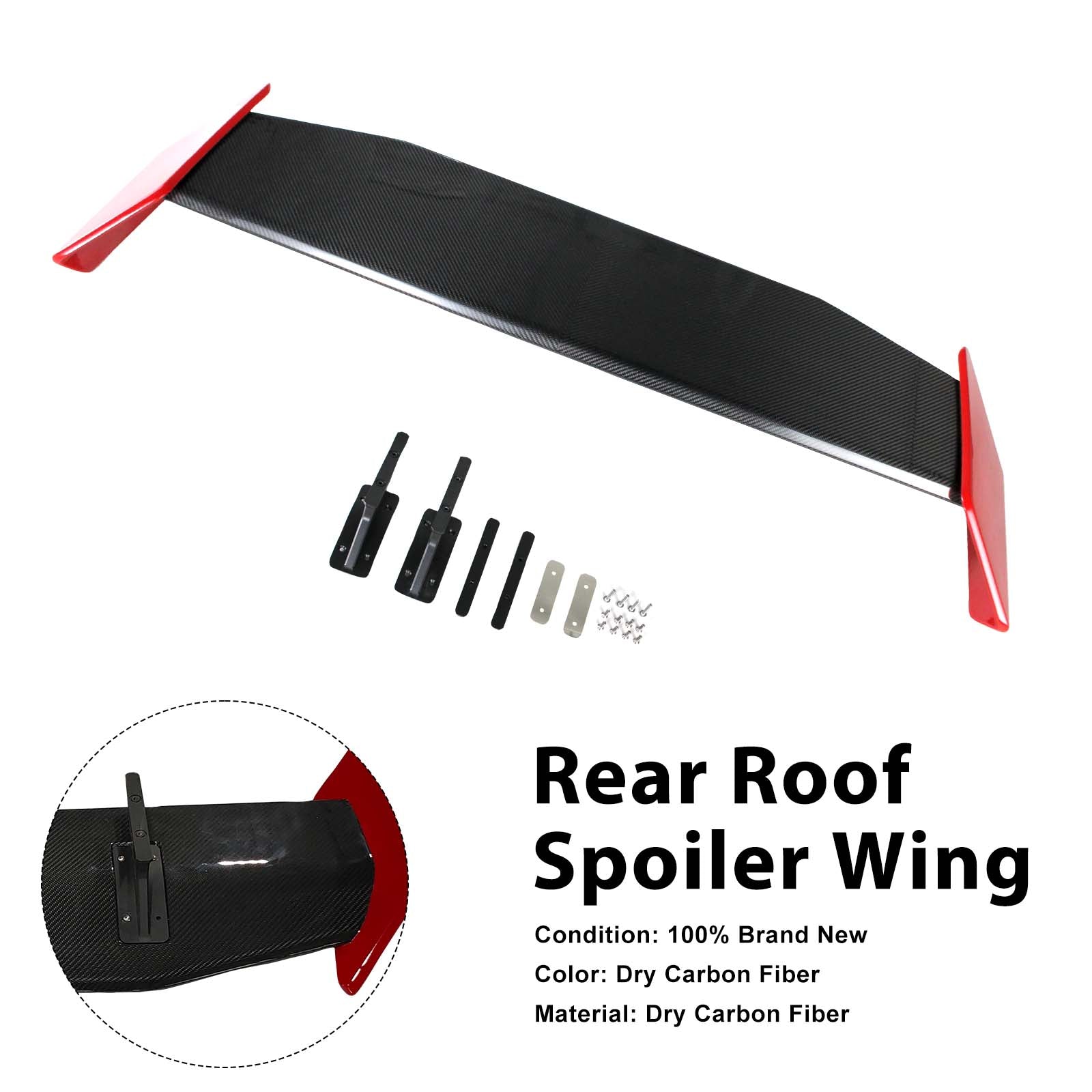 Carbon Fiber Rear Roof Spoiler Wing Pour Benz W463A W464 2019-2023 Rocket Style