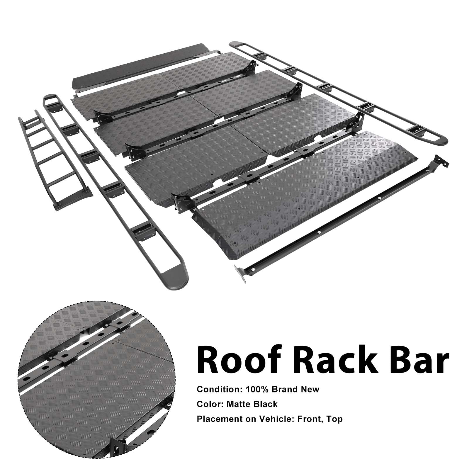 Roof Rack Rail Cross Bar Luggage Pour Benz G Class W463A W464 With Ladder