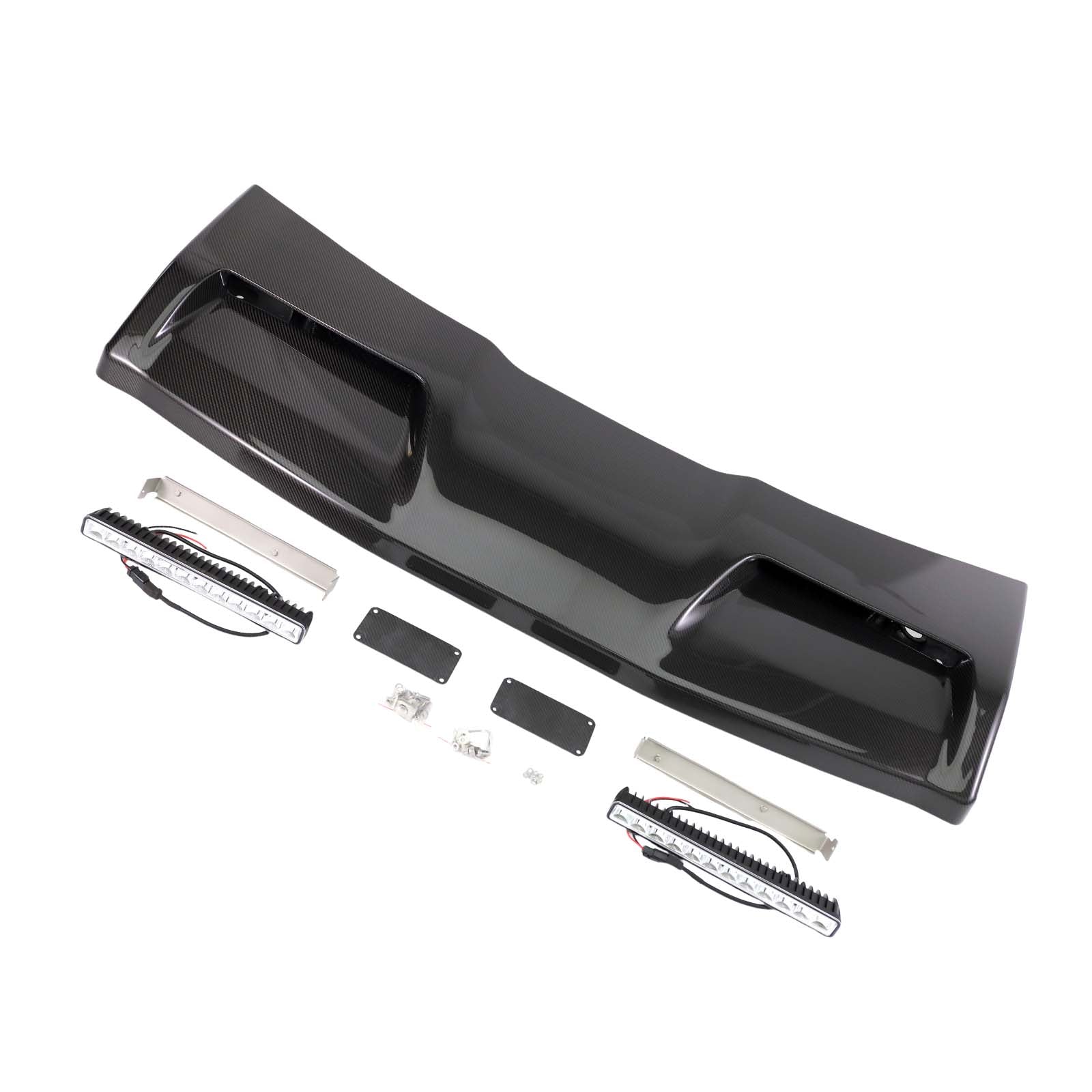 Concave style Front Roof Spoiler Wing Pour Benz G-Class W464 2019-2023 W/Led