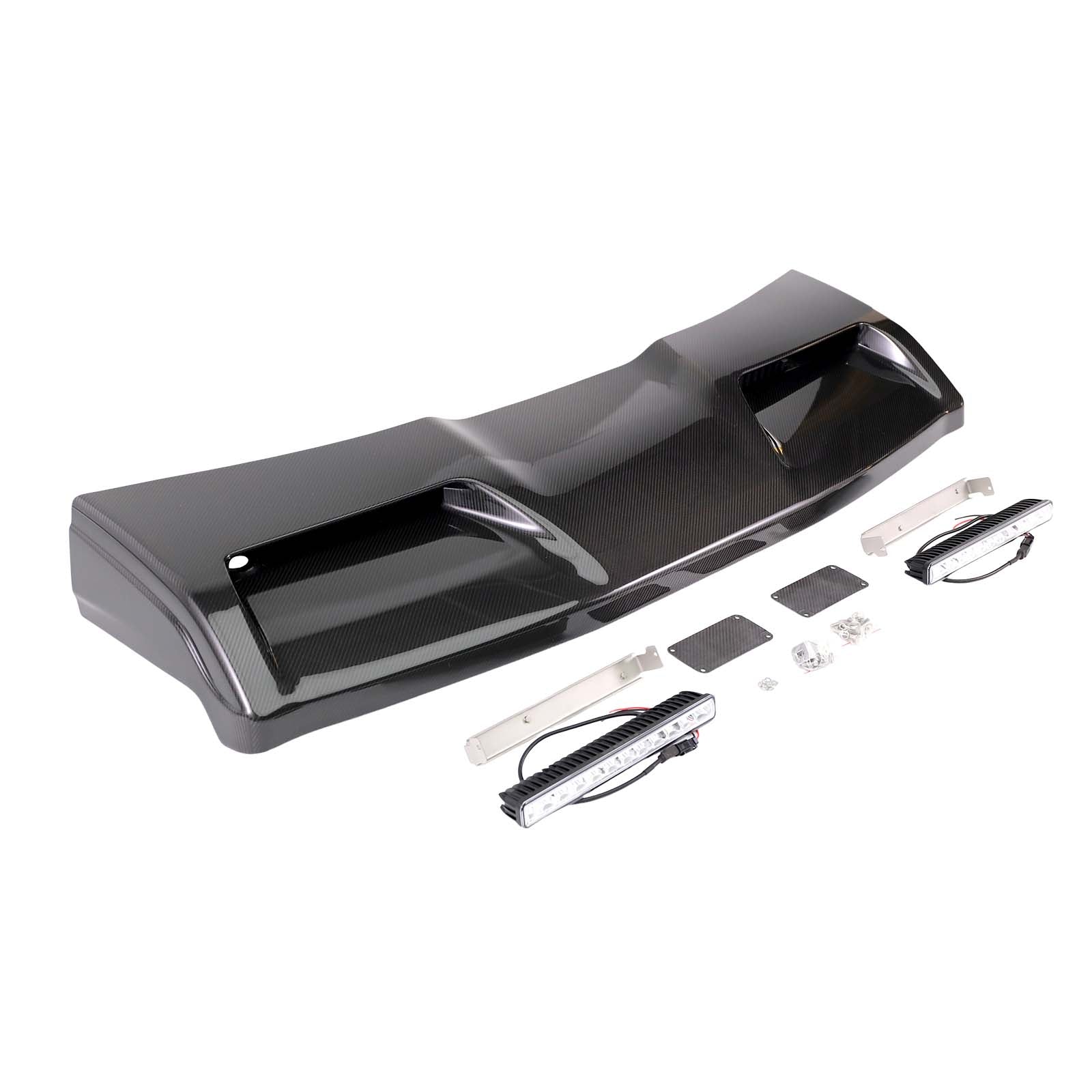 Concave style Front Roof Spoiler Wing Pour Benz G-Class W464 2019-2023 W/Led