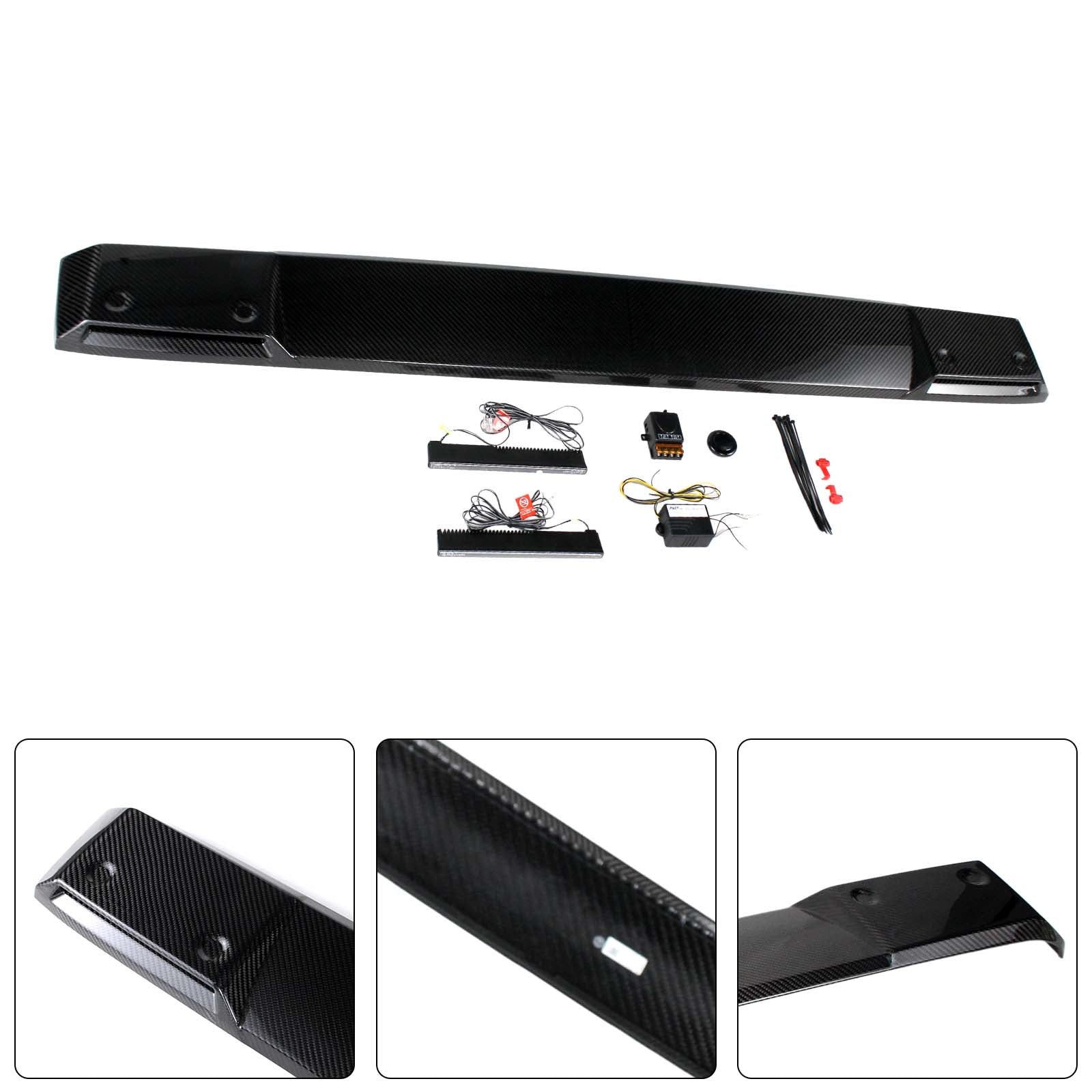 Shark style Front Roof Spoiler Wing Pour Benz G-Class W464 2019-2023 W/Led