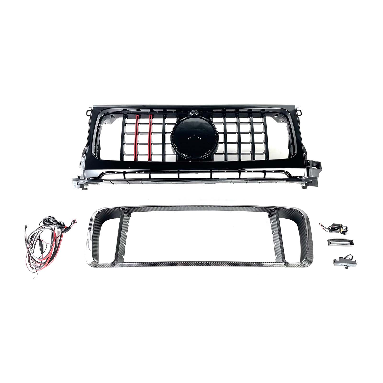 Dry Carbon Front Grille Grill Pour Benz W464 B800 B900 2019-2023 Rocket Style