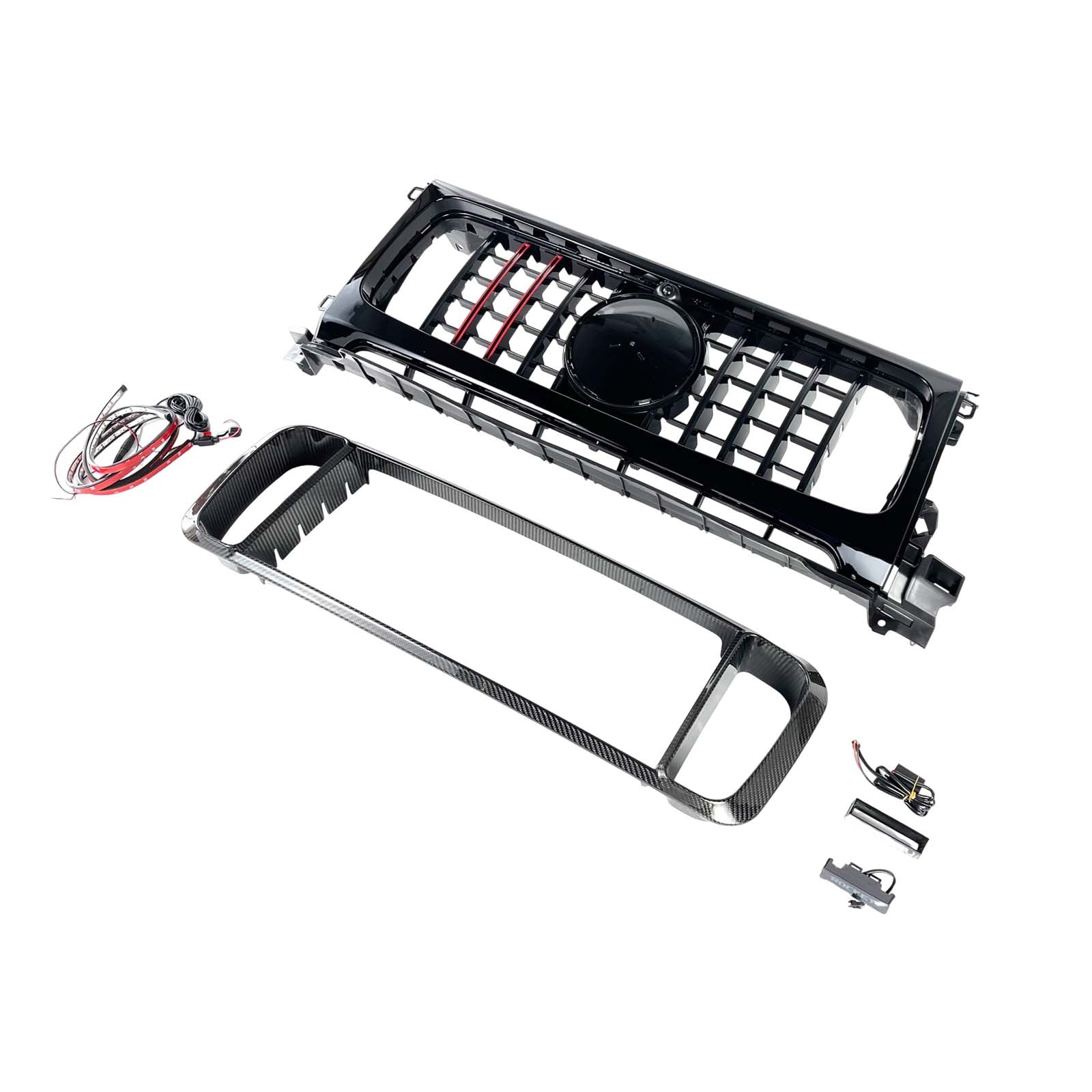 Dry Carbon Front Grille Grill Pour Benz W464 B800 B900 2019-2023 Rocket Style
