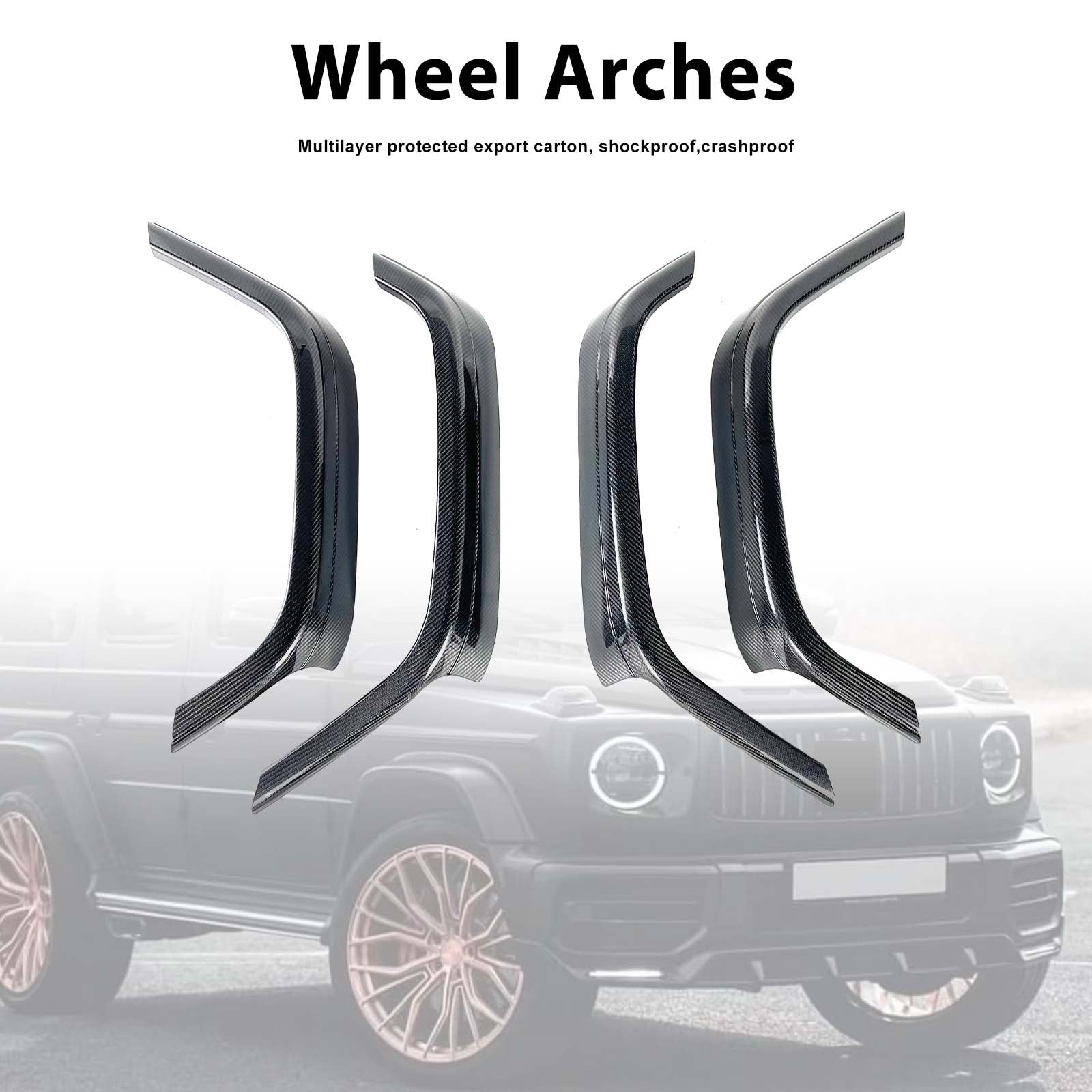 Dry Carbon Front Rear Wheel Arches Pour Mercedes Benz W464 B800 B900 2019-2023