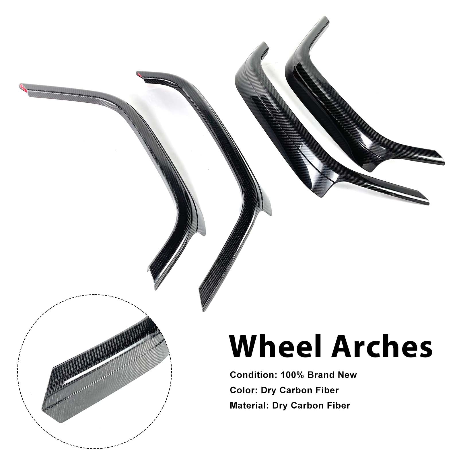 Dry Carbon Front Rear Wheel Arches Pour Mercedes Benz W464 B800 B900 2019-2023