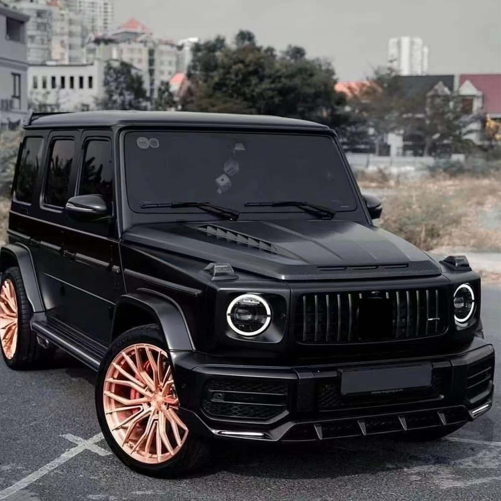 Shark Style Front Bumper Lip Pour Mercedes Benz G-Class W464 W463A 2019-2023