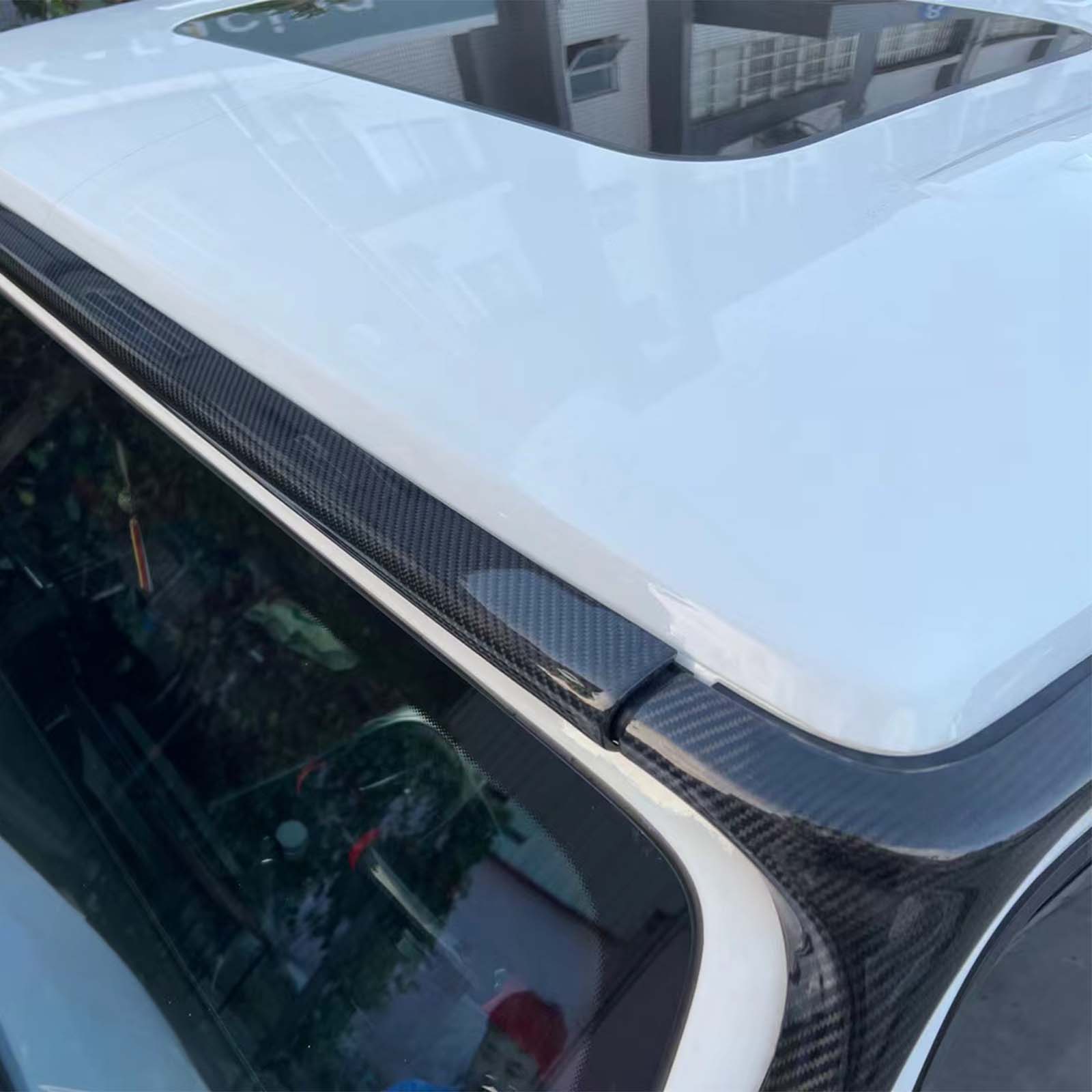 Carbon Fiber Roof Strip Trim Pour Mercedes Benz G Class W464 W463A 2019-2023