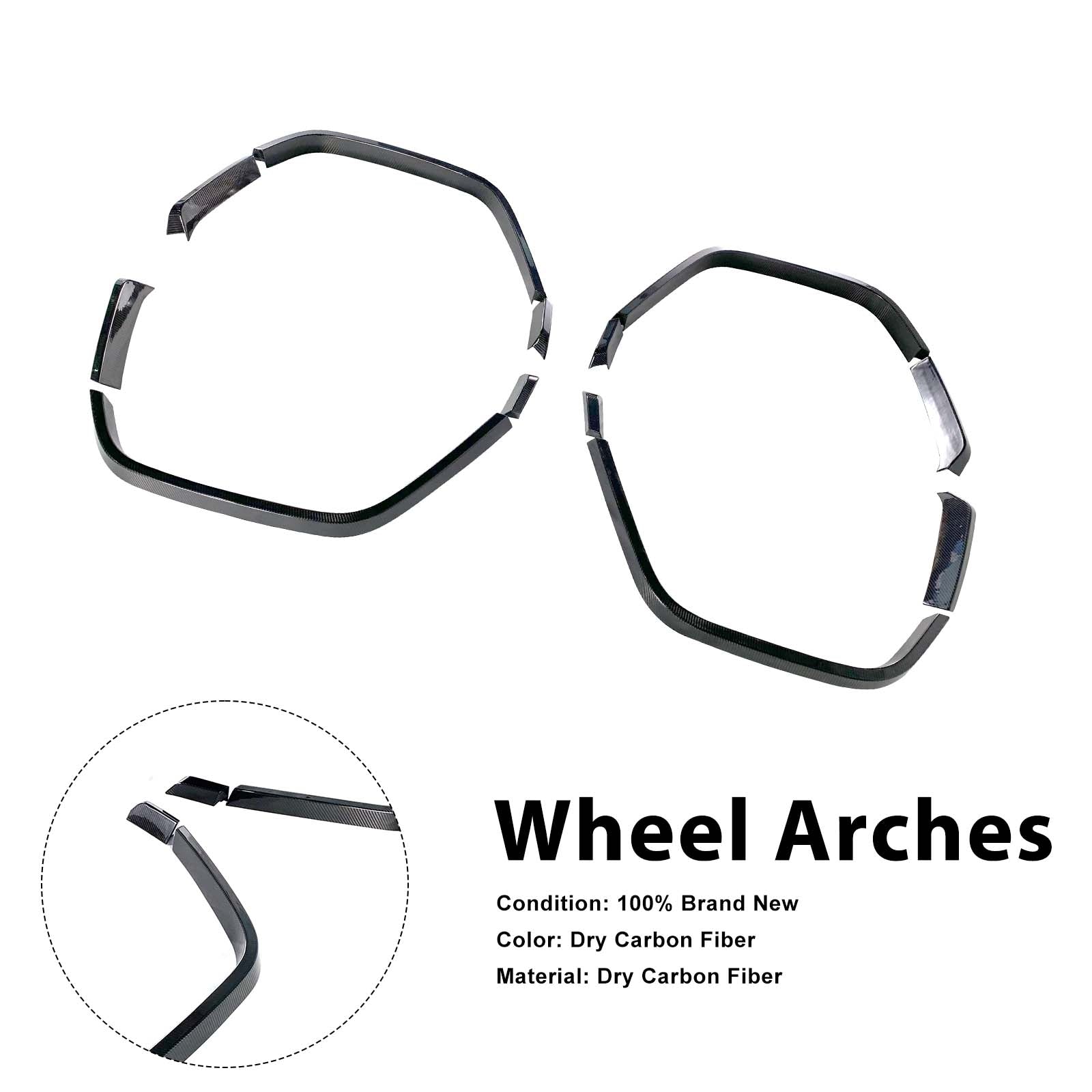 Dry Carbon Front Rear Wheel Arches Pour Mercedes Benz W464 B900 2019-2023 Wide