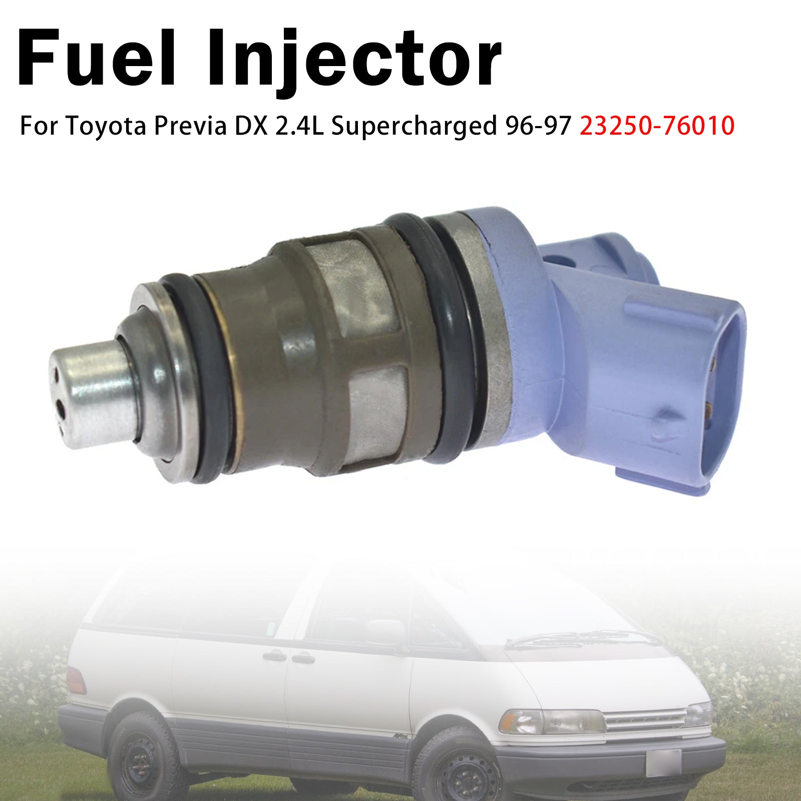 1X Injecteur Carburant Pour Toyota Previa DX 2.4L Supercharged 96-97 23250-76010