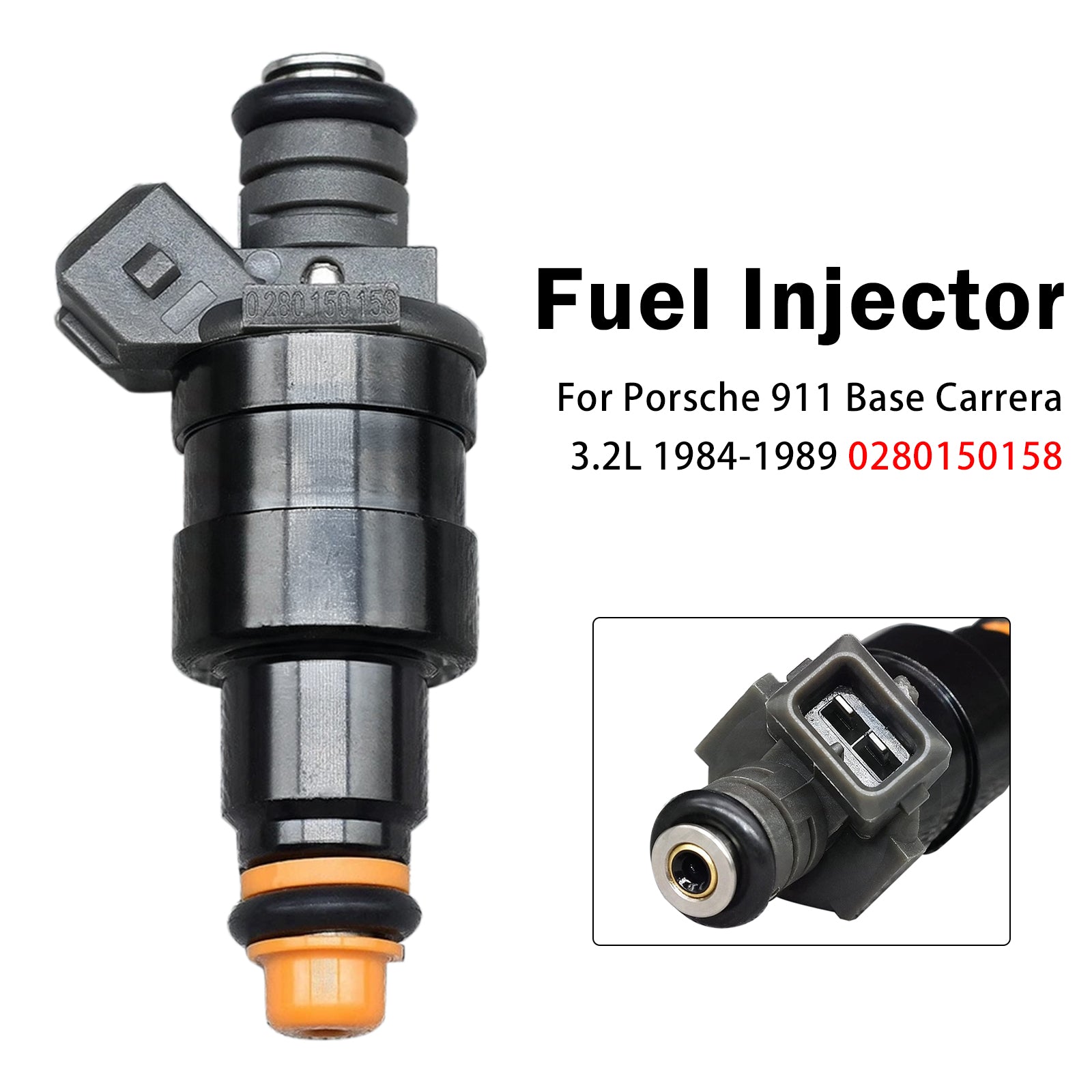 1X Injecteur Carburant Pour Porsche 911 Base Carrera 3.2L 1984-1989 0280150158