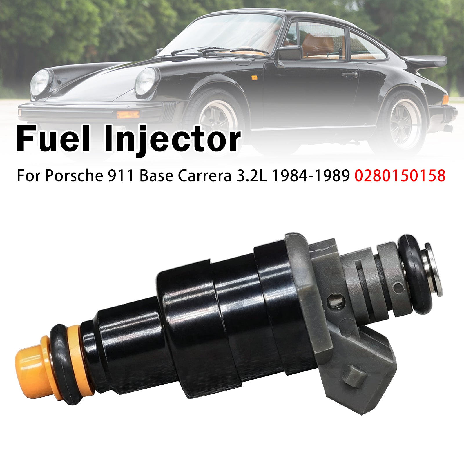 1X Injecteur Carburant Pour Porsche 911 Base Carrera 3.2L 1984-1989 0280150158