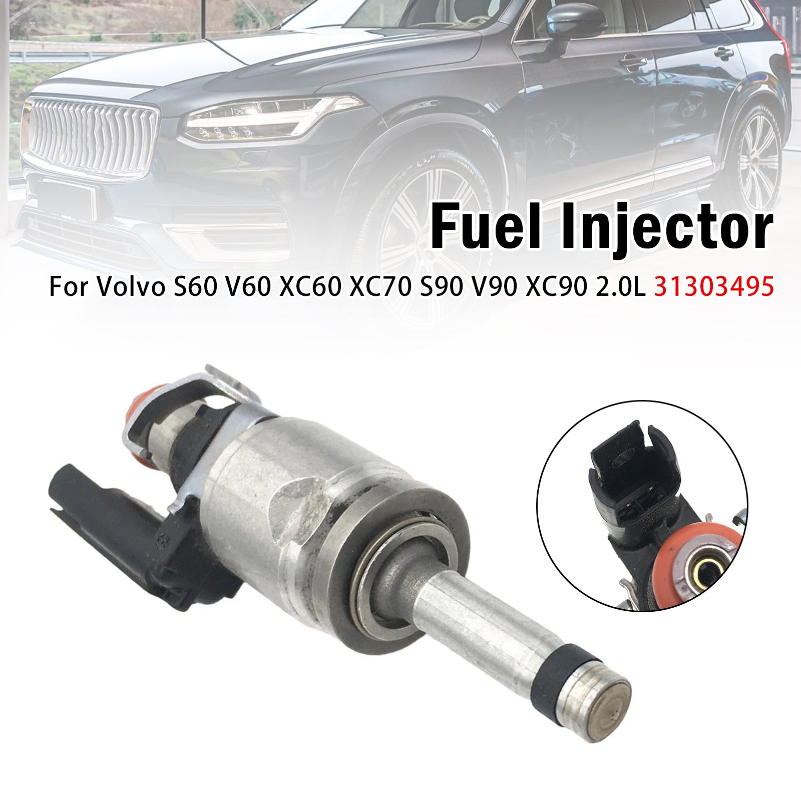 1X Injecteur Carburant Pour Volvo S60 V60 XC60 XC70 S90 V90 XC90 2.0L 31303495