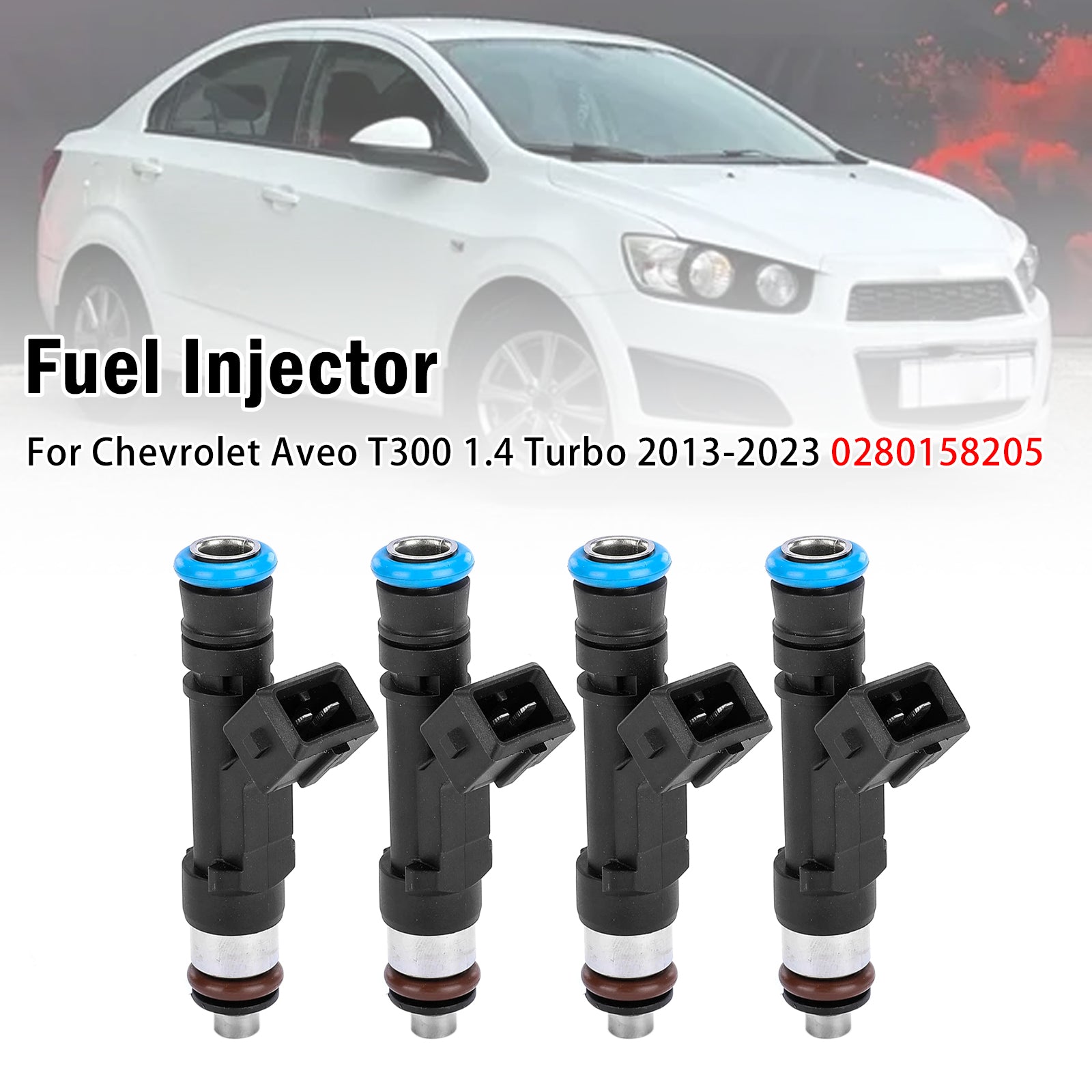 4X Injecteur Carburant Pour Chevrolet Aveo T300 1.4 Turbo 2013-2023 0280158205