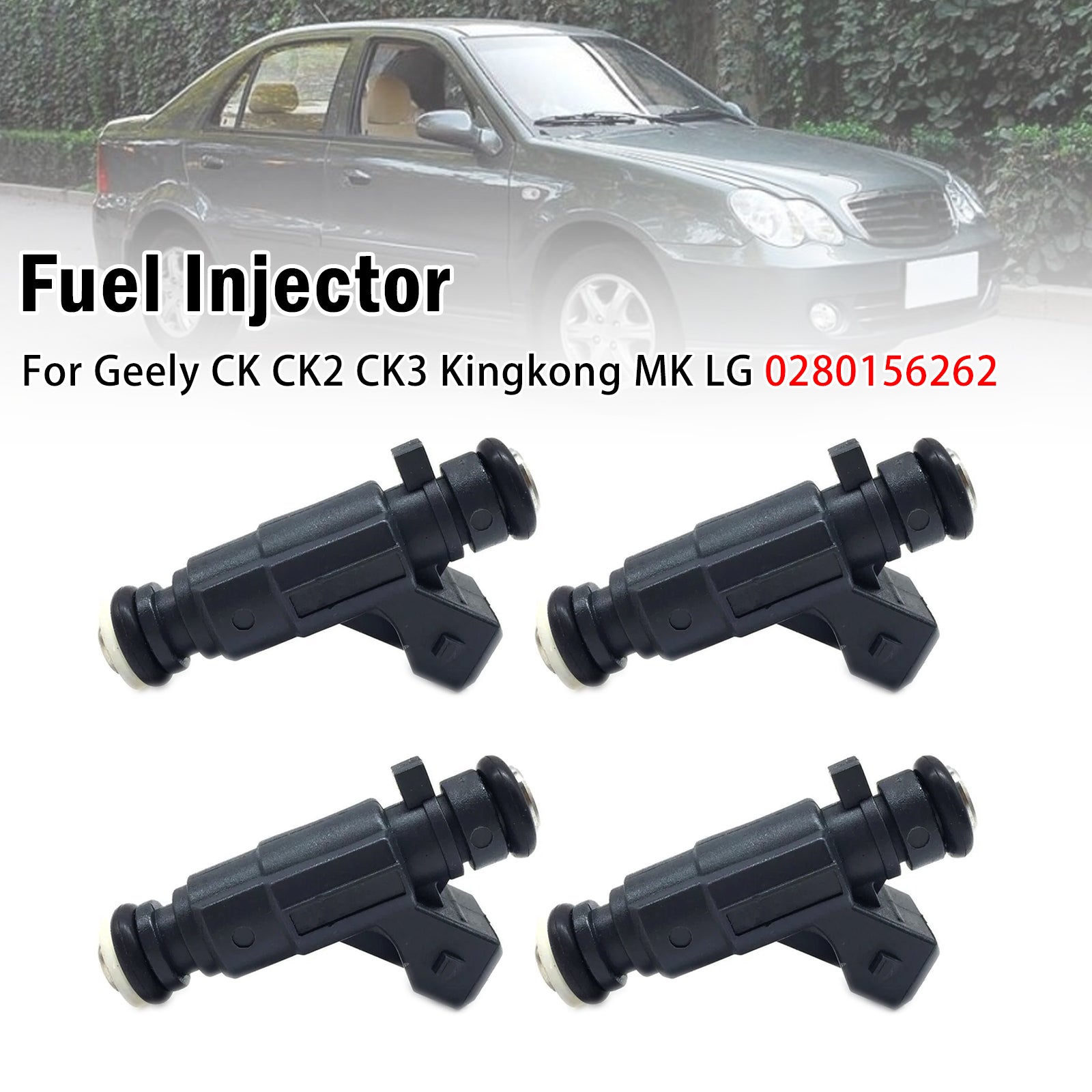 4X Injecteur Carburant Pour Geely CK CK2 CK3 Kingkong MK LG 0280156262