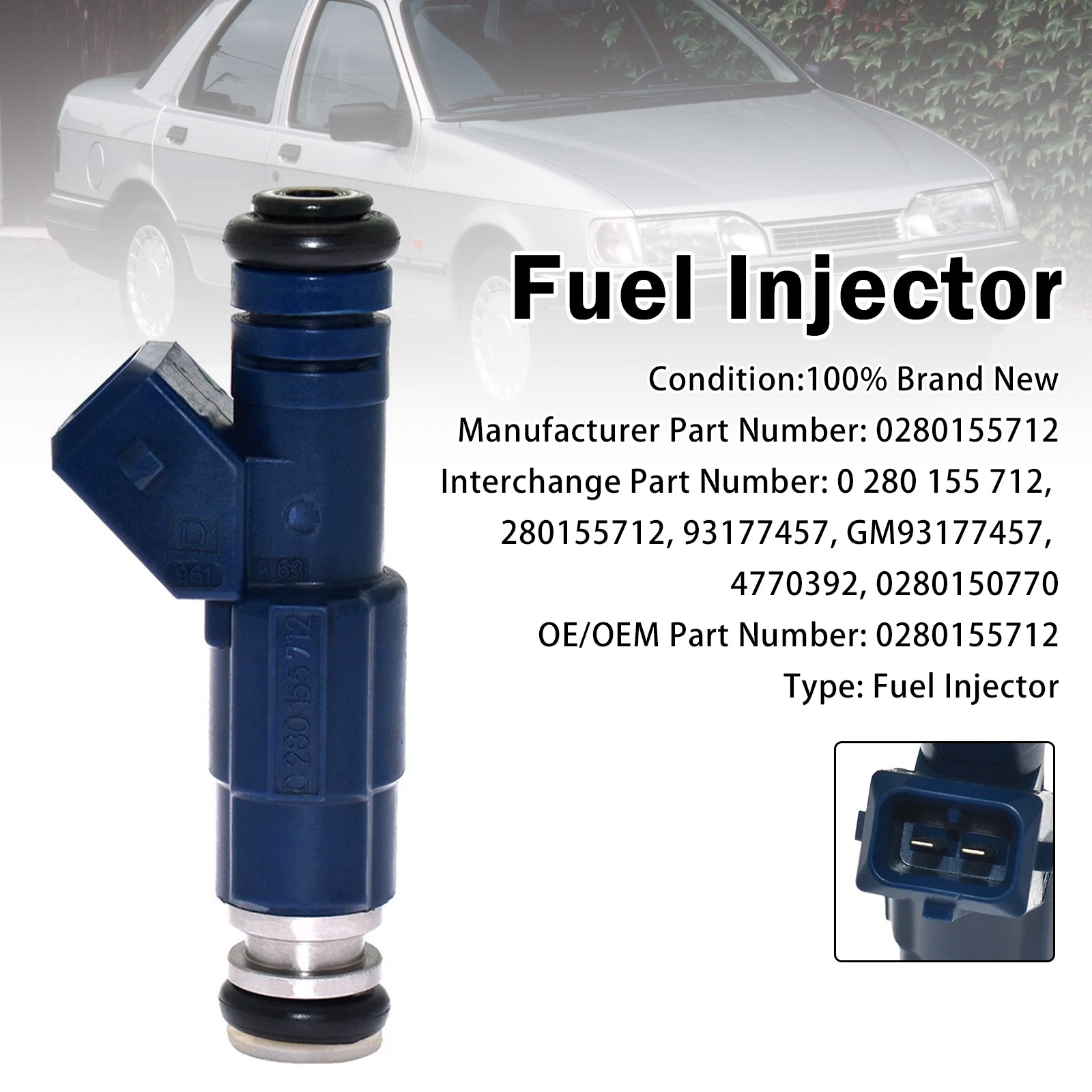 1X Injecteur Carburant Pour Pourd Granada 1972-1994 Sierra 1982-1993 0280155712