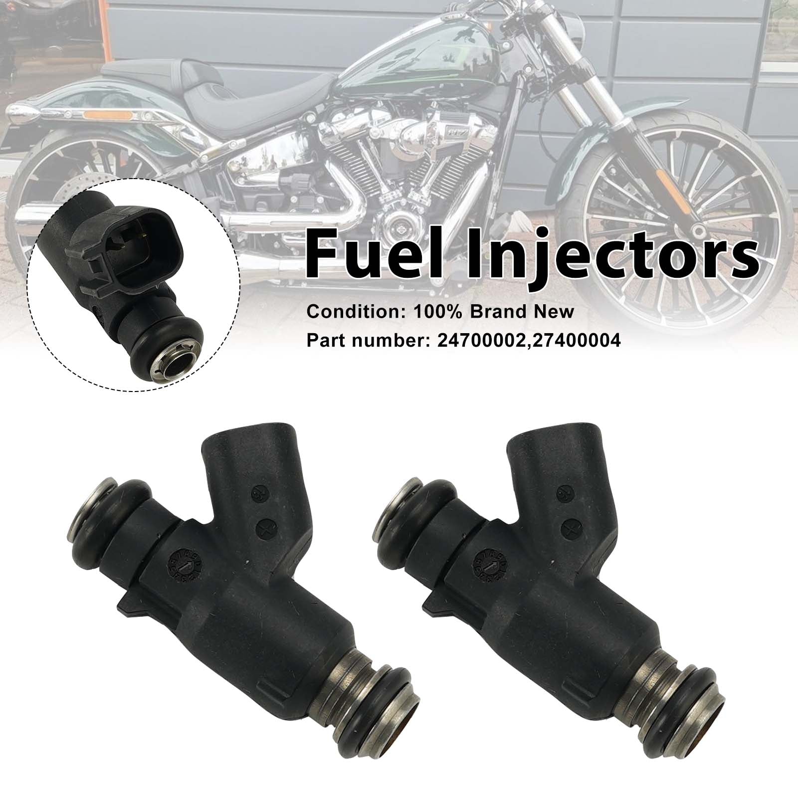 2PC Injecteurs de carburant 24700002 / 27400004 – Compatibles avec SE 62 mm ETC et SE 58 mm ETC
