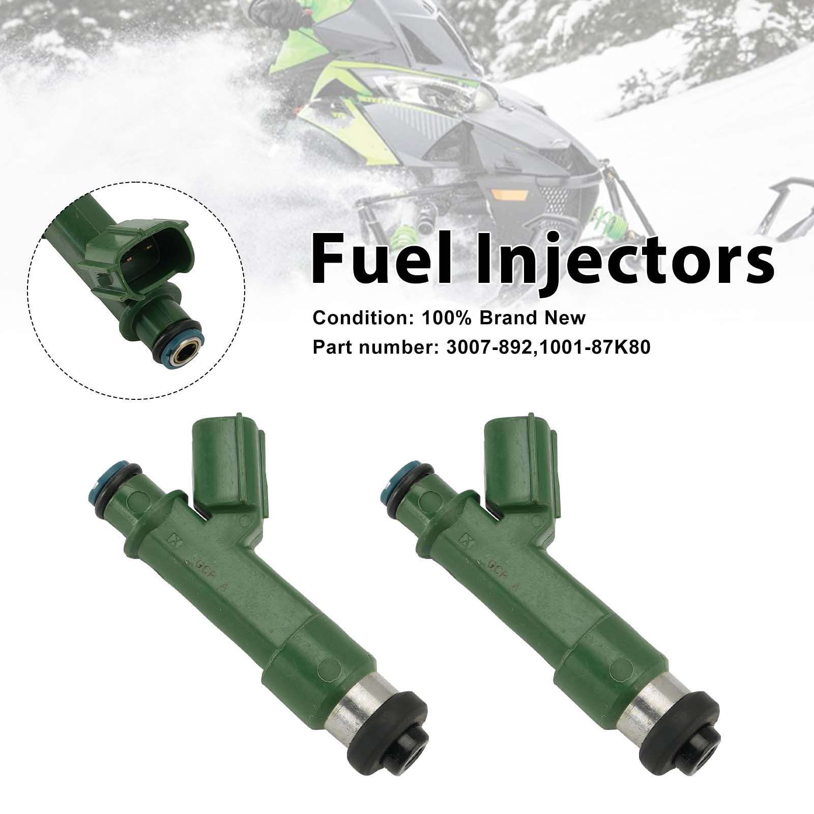 2PC Injecteurs de carburant 3007-892 1001-87K80 pour Arctic Cat ZR XF M 800 2010-2017