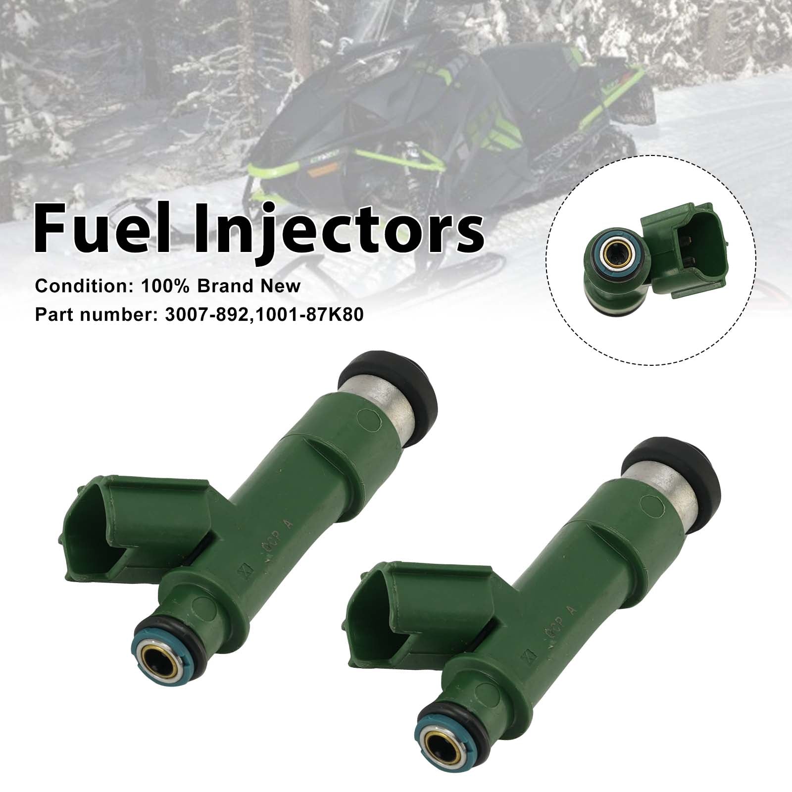 2PC Injecteurs de carburant 3007-892 1001-87K80 pour Arctic Cat ZR XF M 800 2010-2017