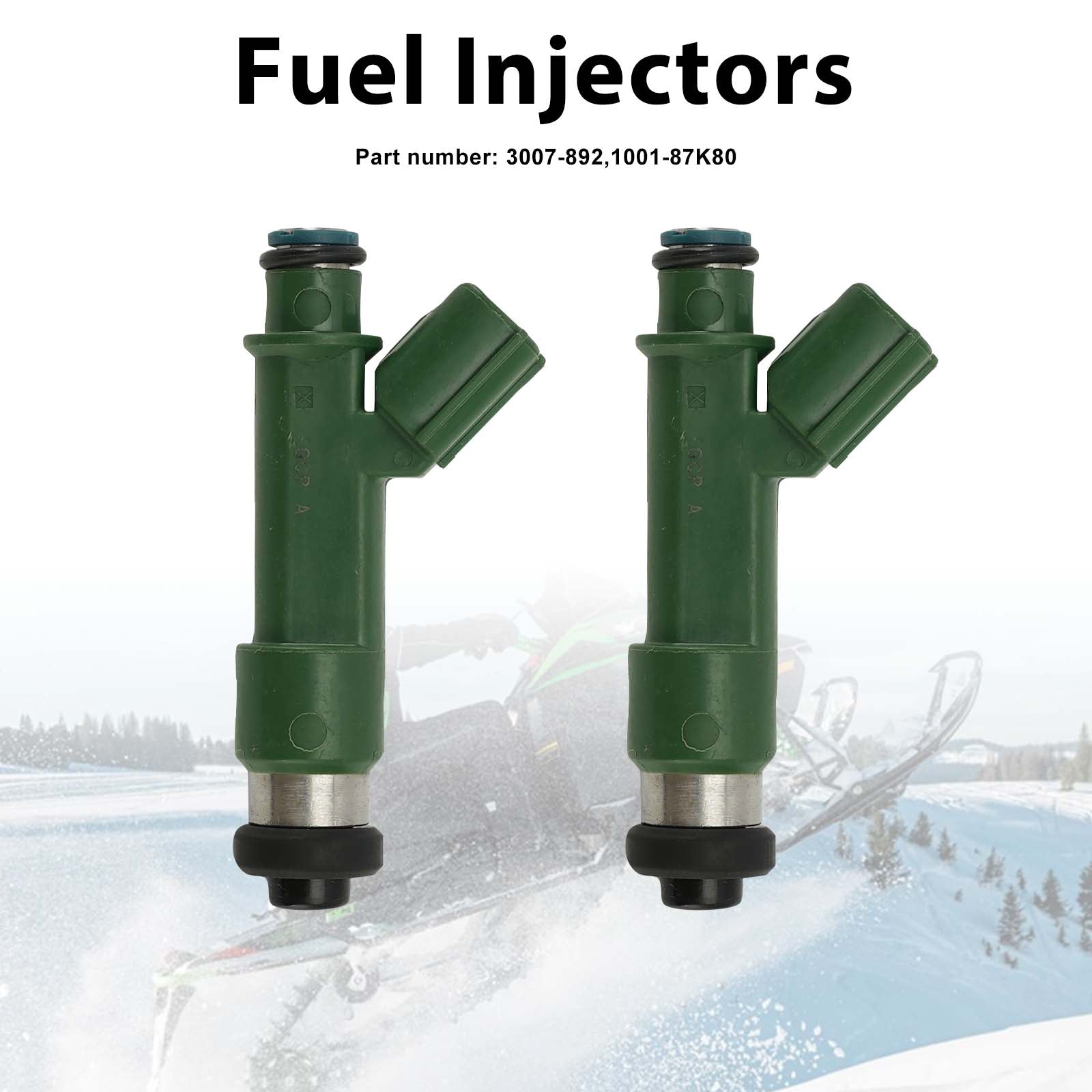 2PC Injecteurs de carburant 3007-892 1001-87K80 pour Arctic Cat ZR XF M 800 2010-2017