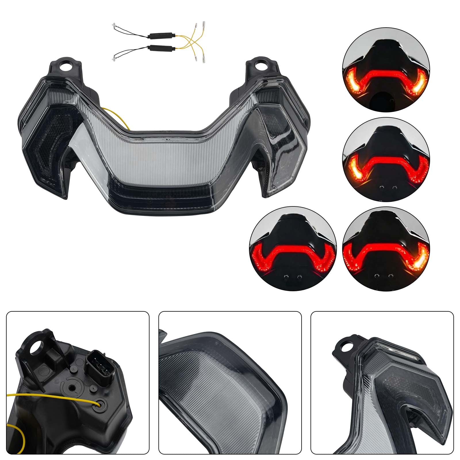 Feux arrière à LED avec clignotants intégrés pour KAWASAKI Z900 Z900SE 2025-2026 Smoke