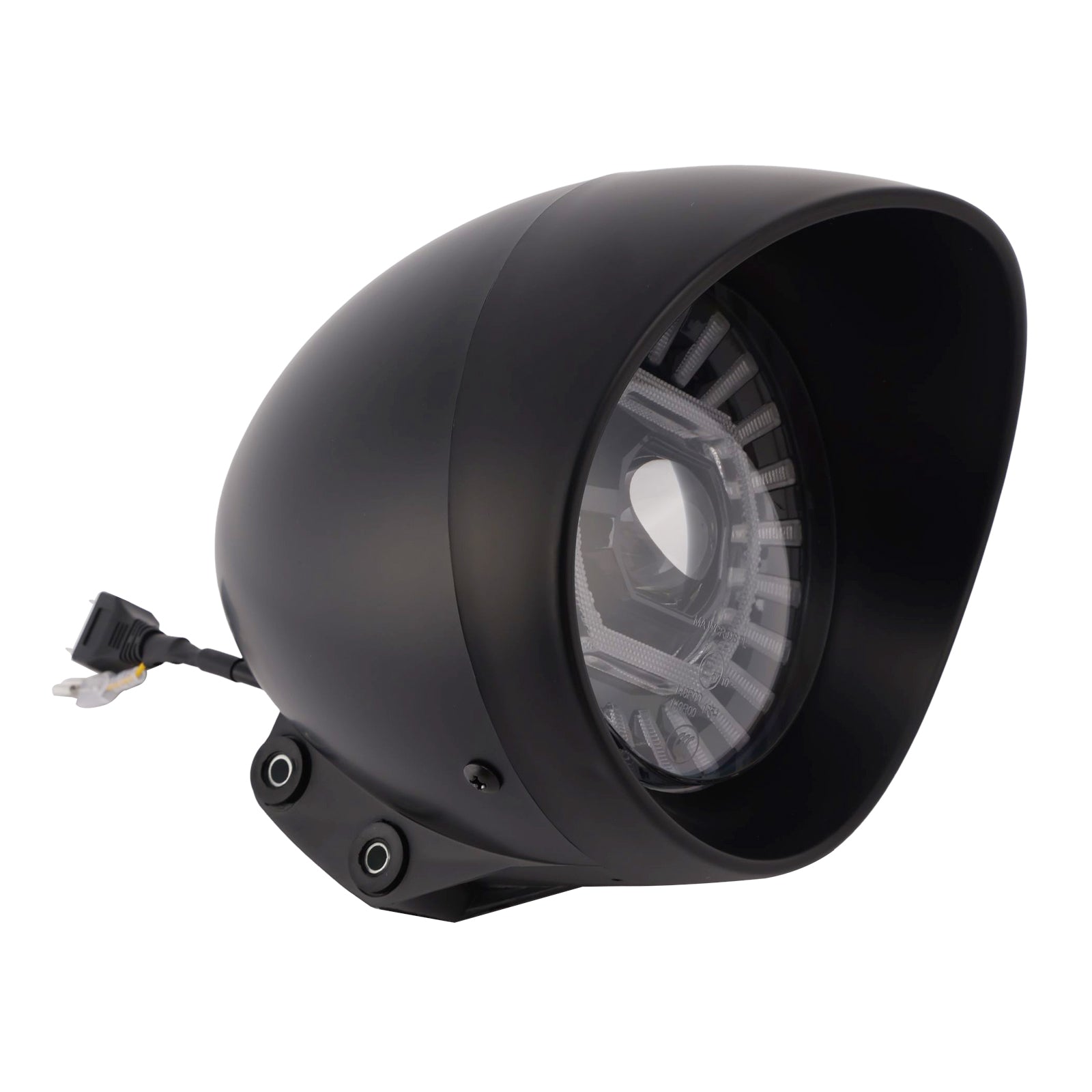 Brume Lampe Des Phares Mettre En Lumière 55W 4000Lm Noir Pour Moto Cruise Cafe